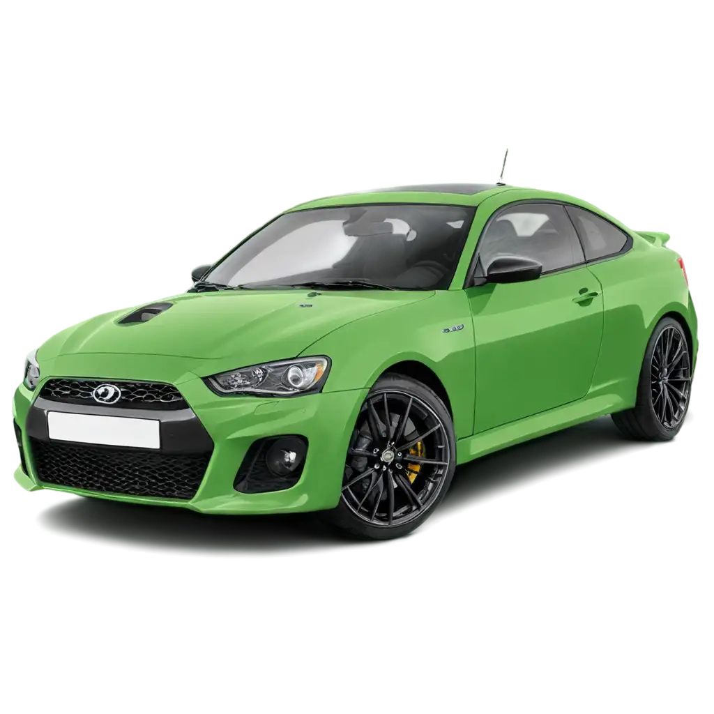 a car sport green
