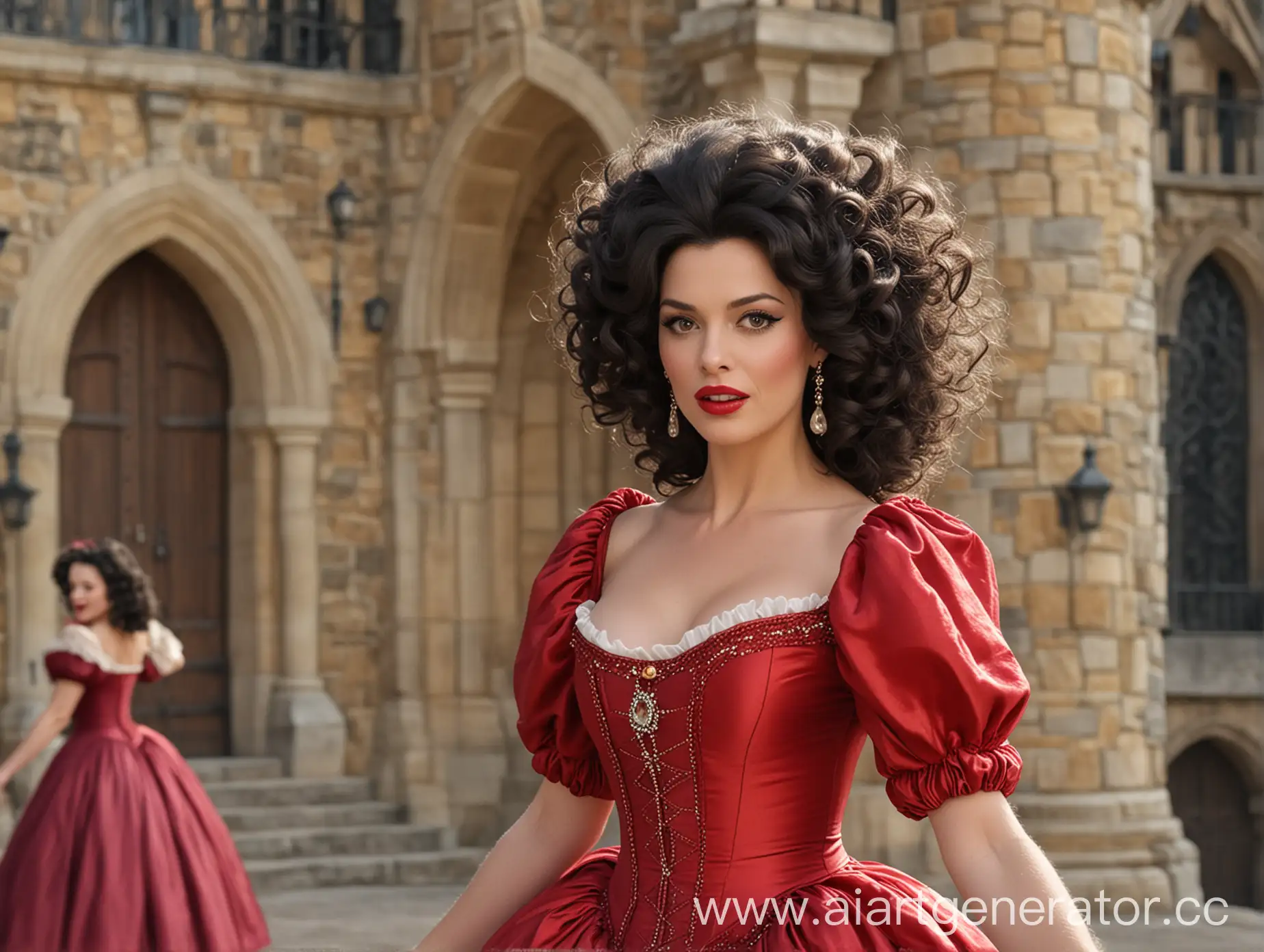 Elegant-Royal-Dance-Clementianna-in-Red-Fluffy-Dress-Snow-White-and-the-Seven-Dwarfs-2012