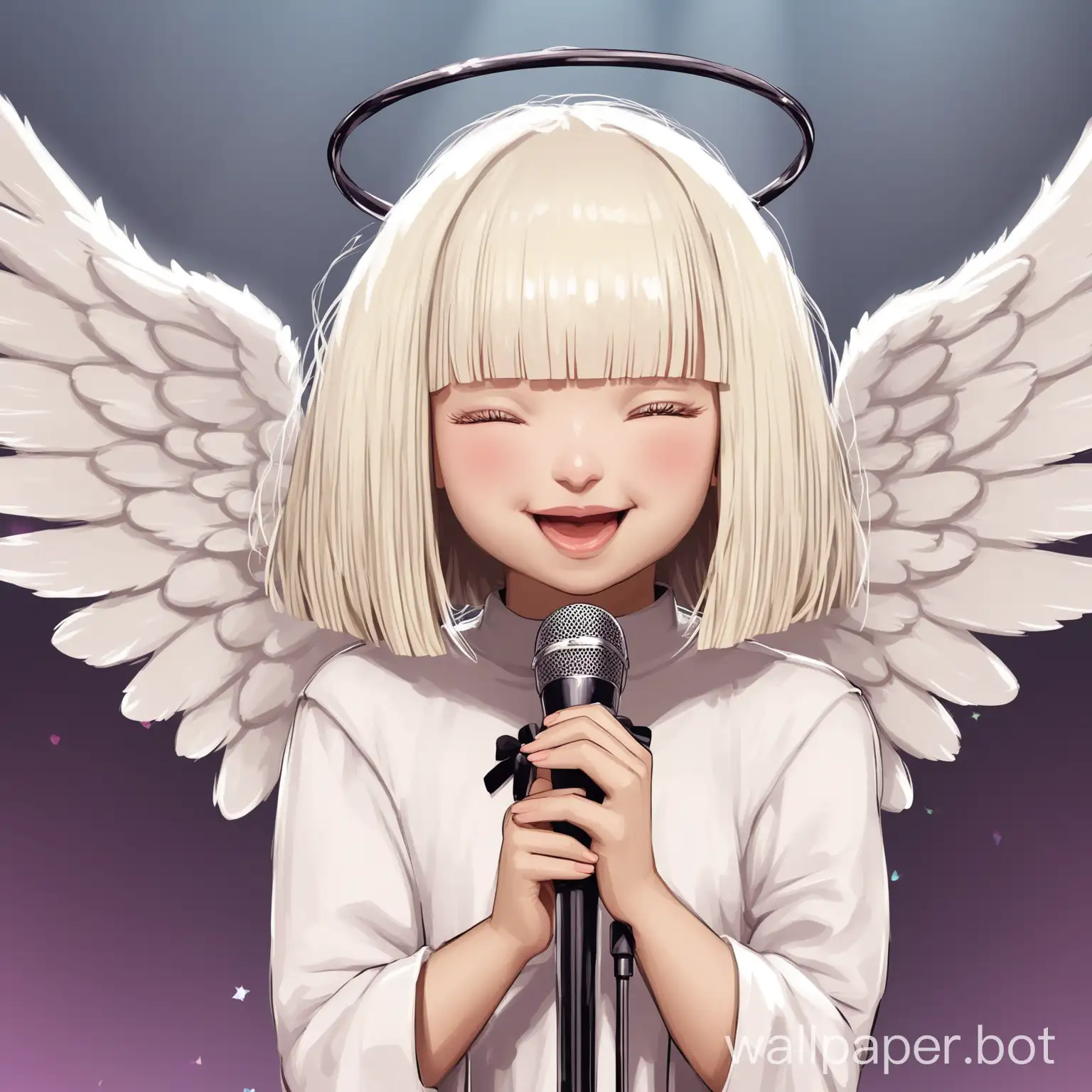 Adorable-Sia-Singing-Angel-Spreads-Love