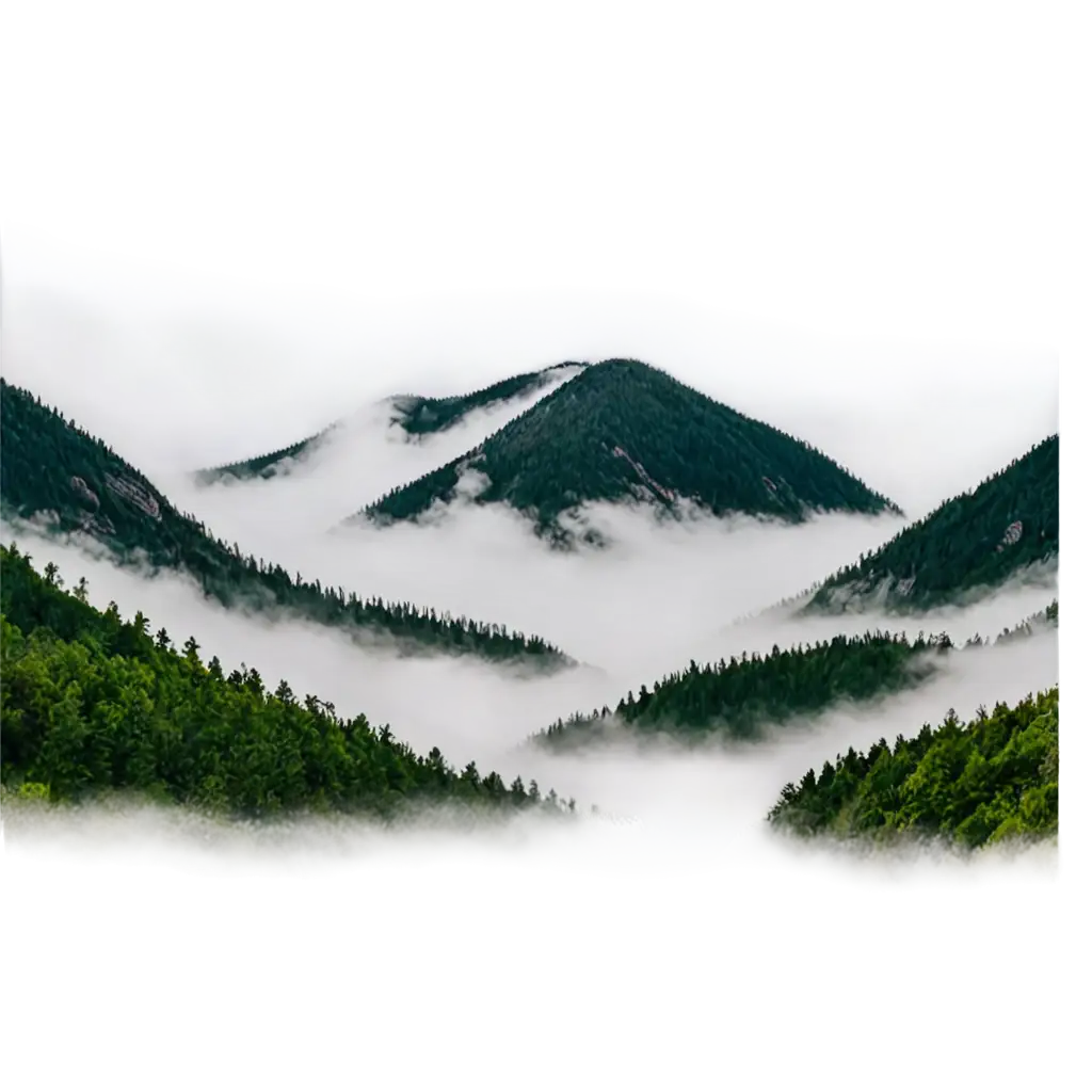 fog in the mountains