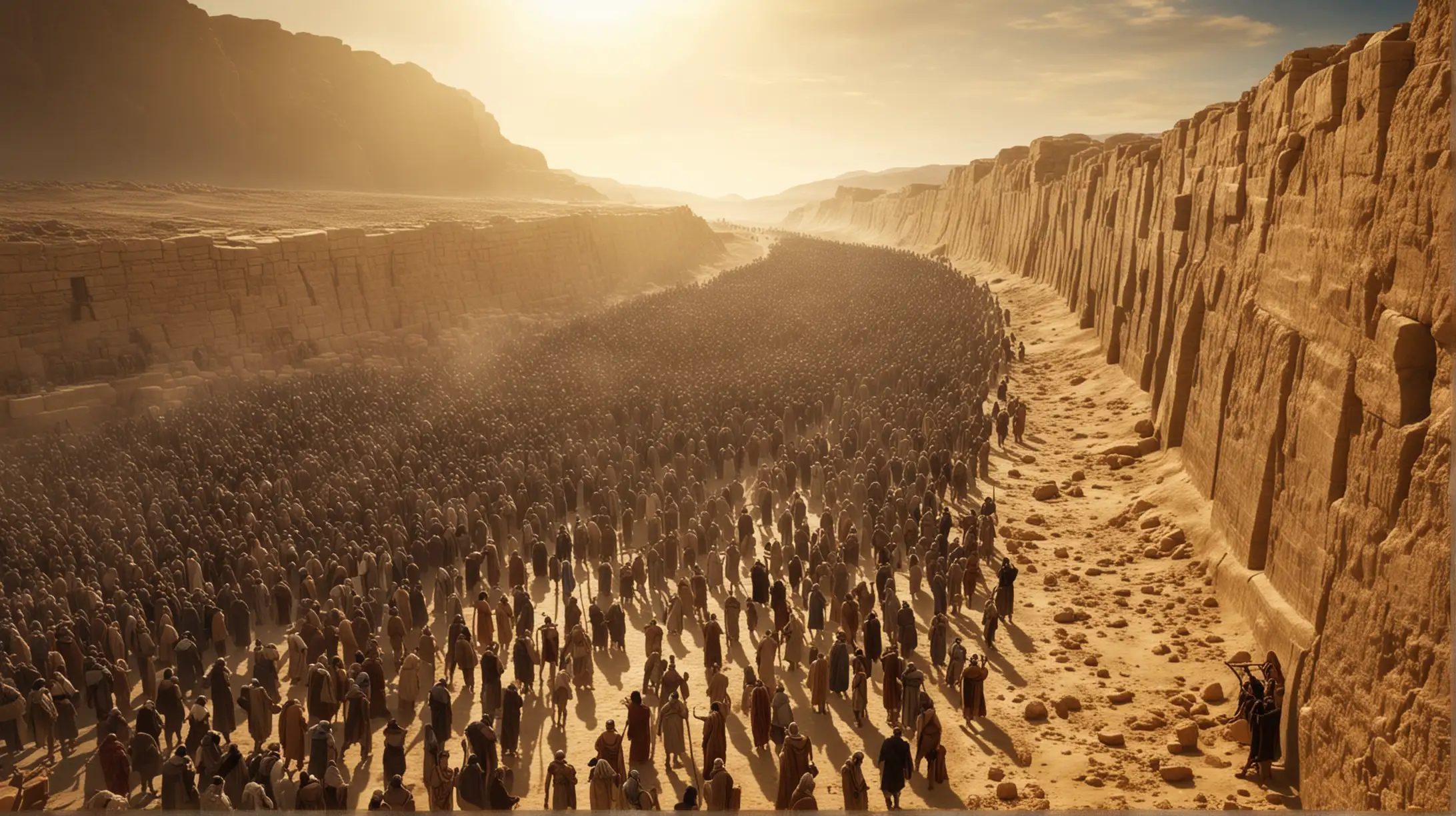 An image that encapsulates the Biblical Book of Exodus.