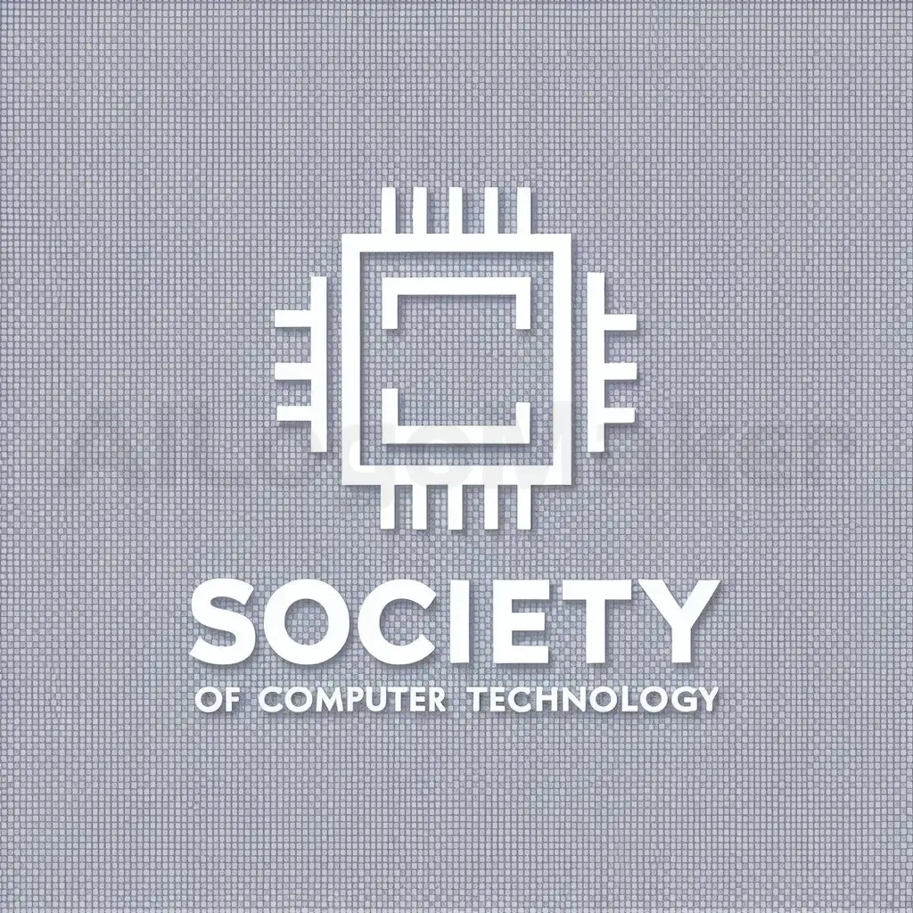 a logo design,with the text "Society Of Computer Technology", main symbol:Tech,Minimalistic,be used in Internet industry,clear background