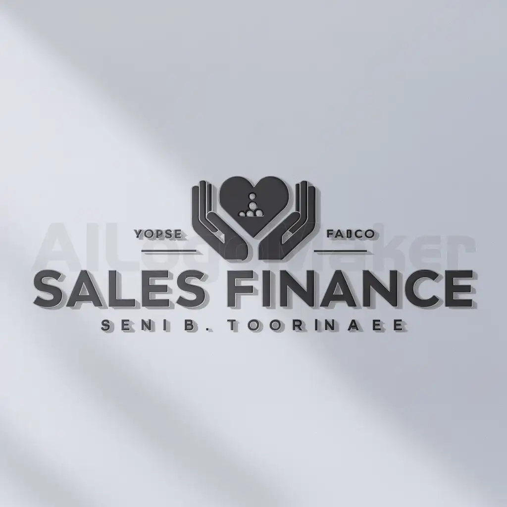 a logo design,with the text 'Sales Finance', main symbol:heart people hands,Moderate,clear background