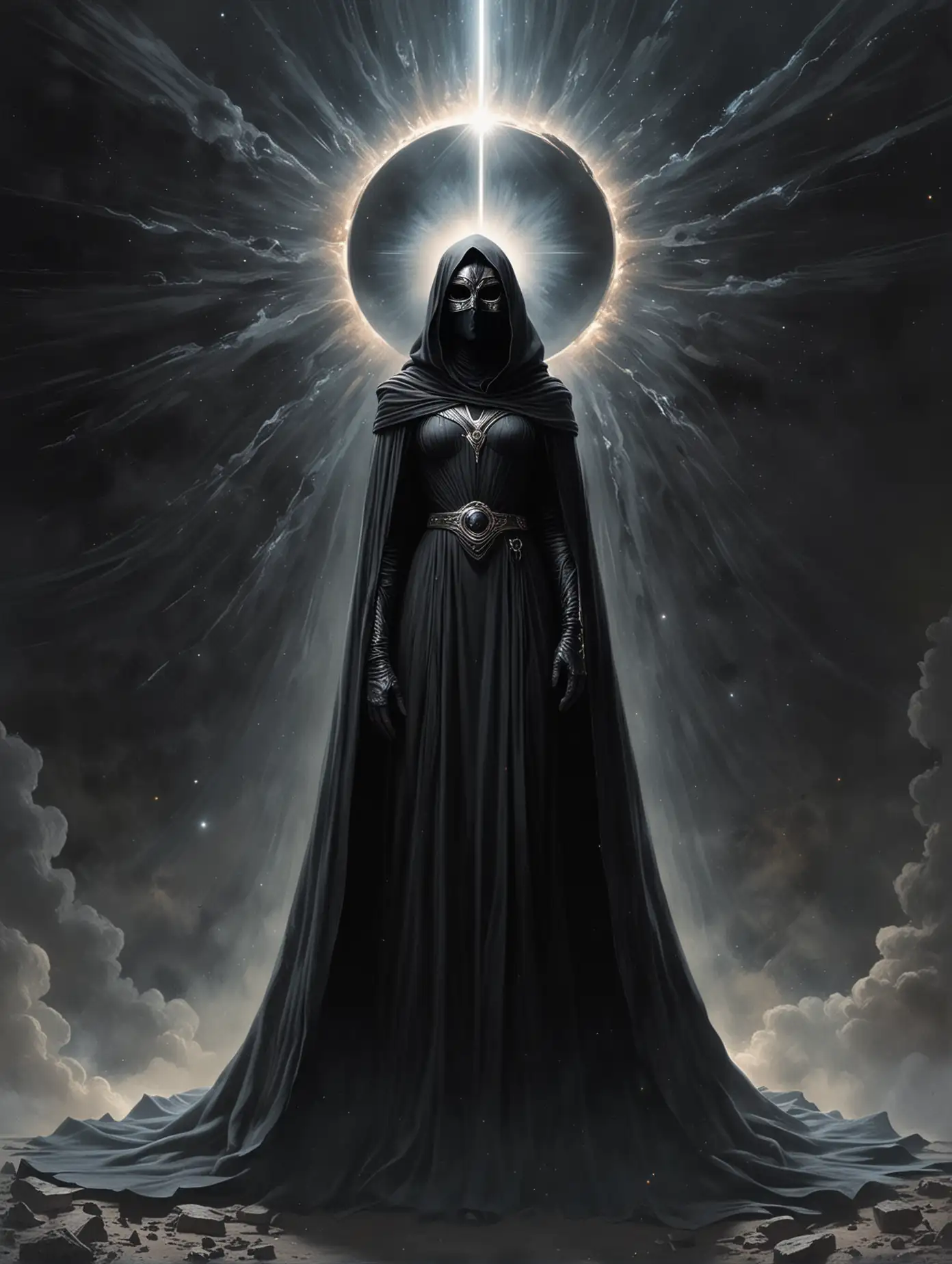 Sister-Gesserit-Guardian-of-the-Abyss-Enigmatic-Figure-at-the-Edge-of-a-Black-Hole
