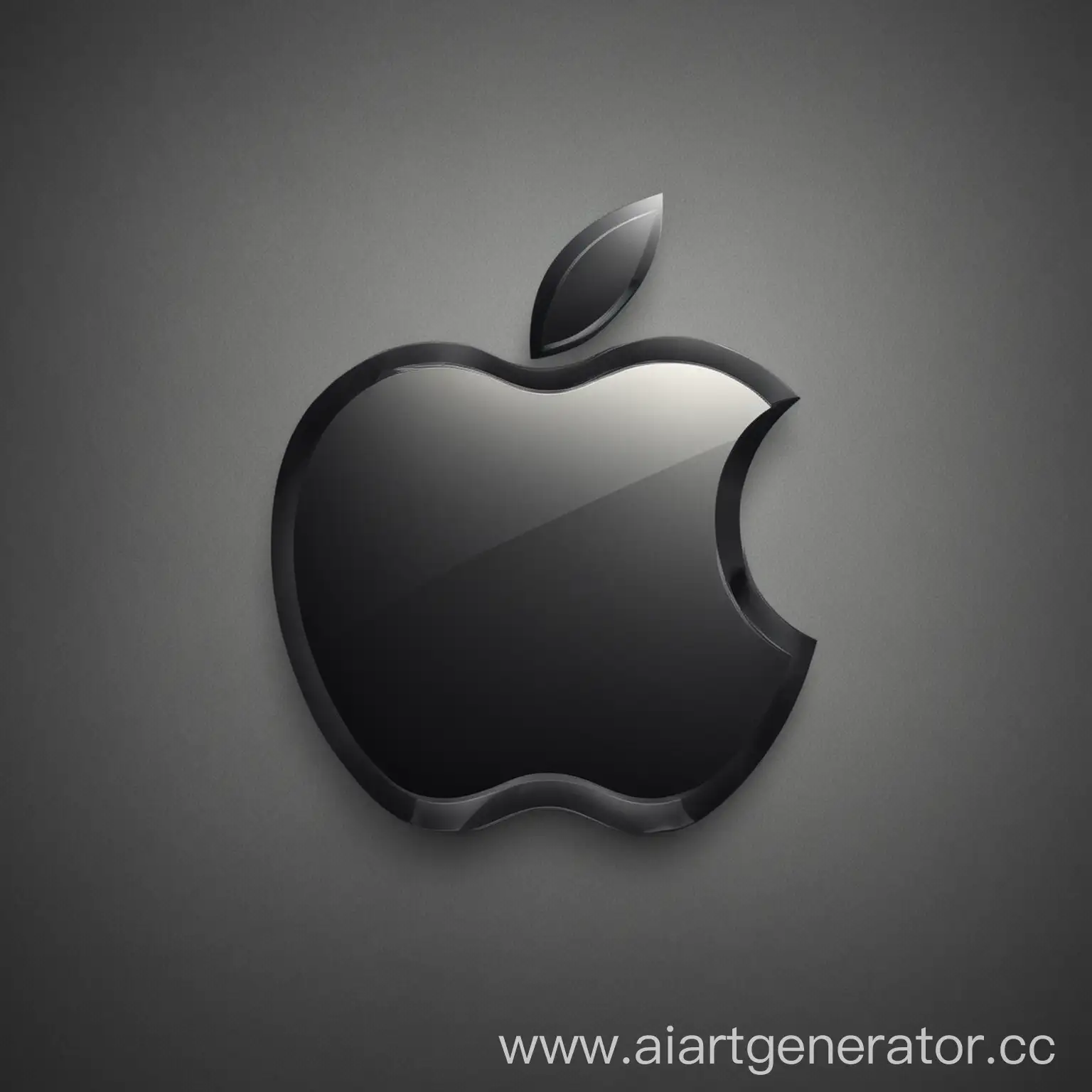 создать логотип с значком apple