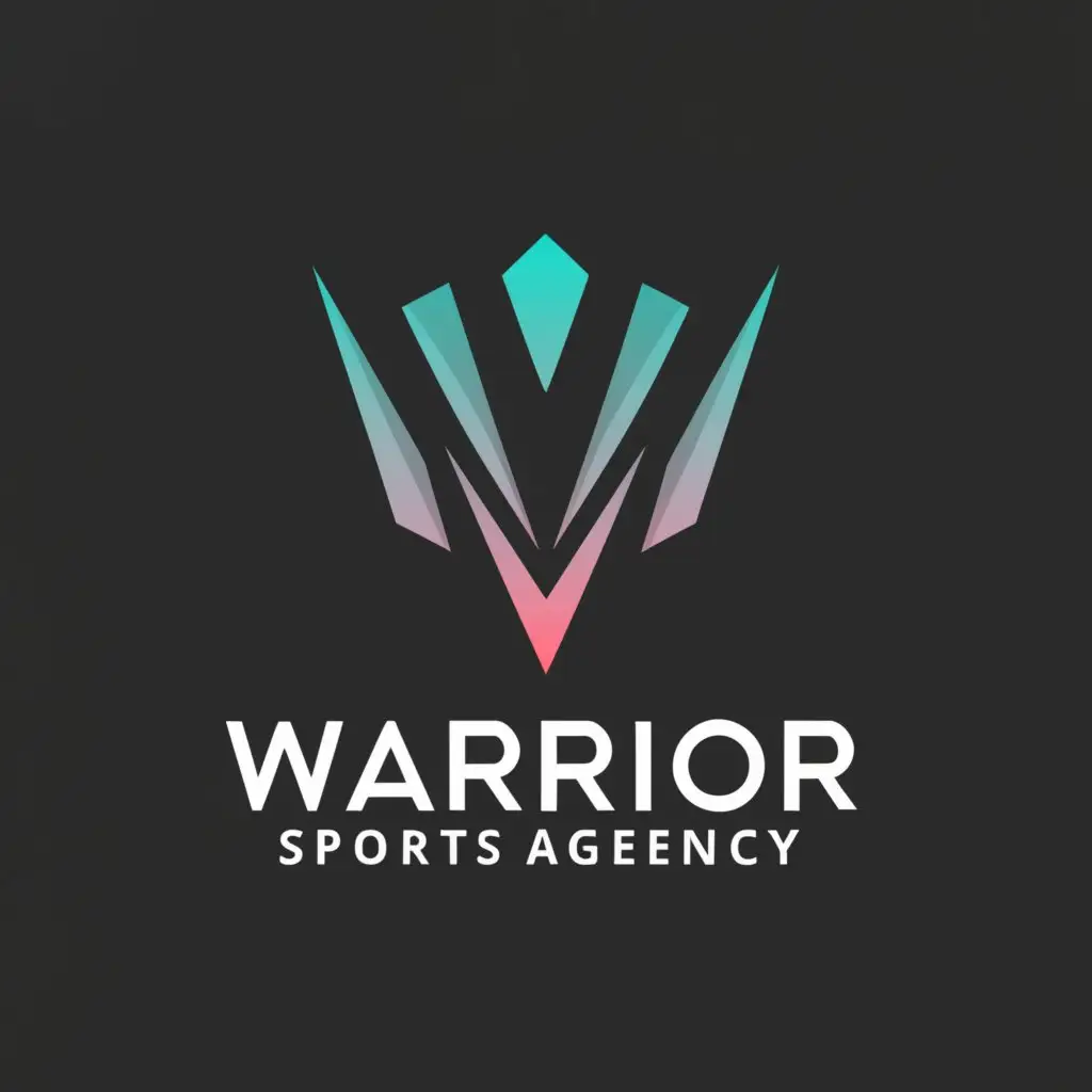 a logo design,with the text "Warrior Sports Agency", main symbol:Geometry,Moderate,be used in Entertainment industry,clear background