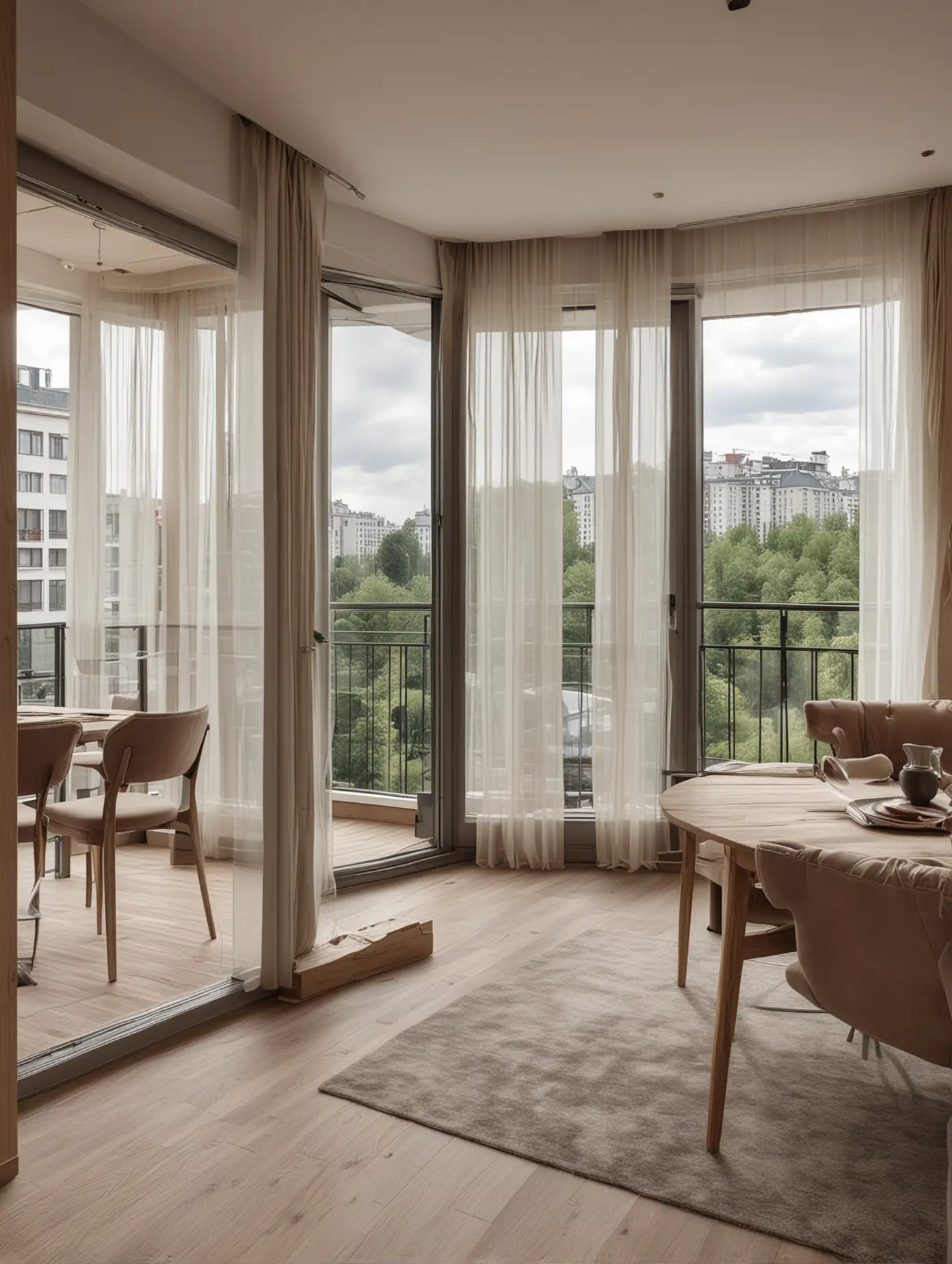 Квартира с террасой, Екатерибург,  вид из окна на дорогу,  современный стильный интерьер, детализация,  естественная цветовая гамма, люкс, премиум сегмент 