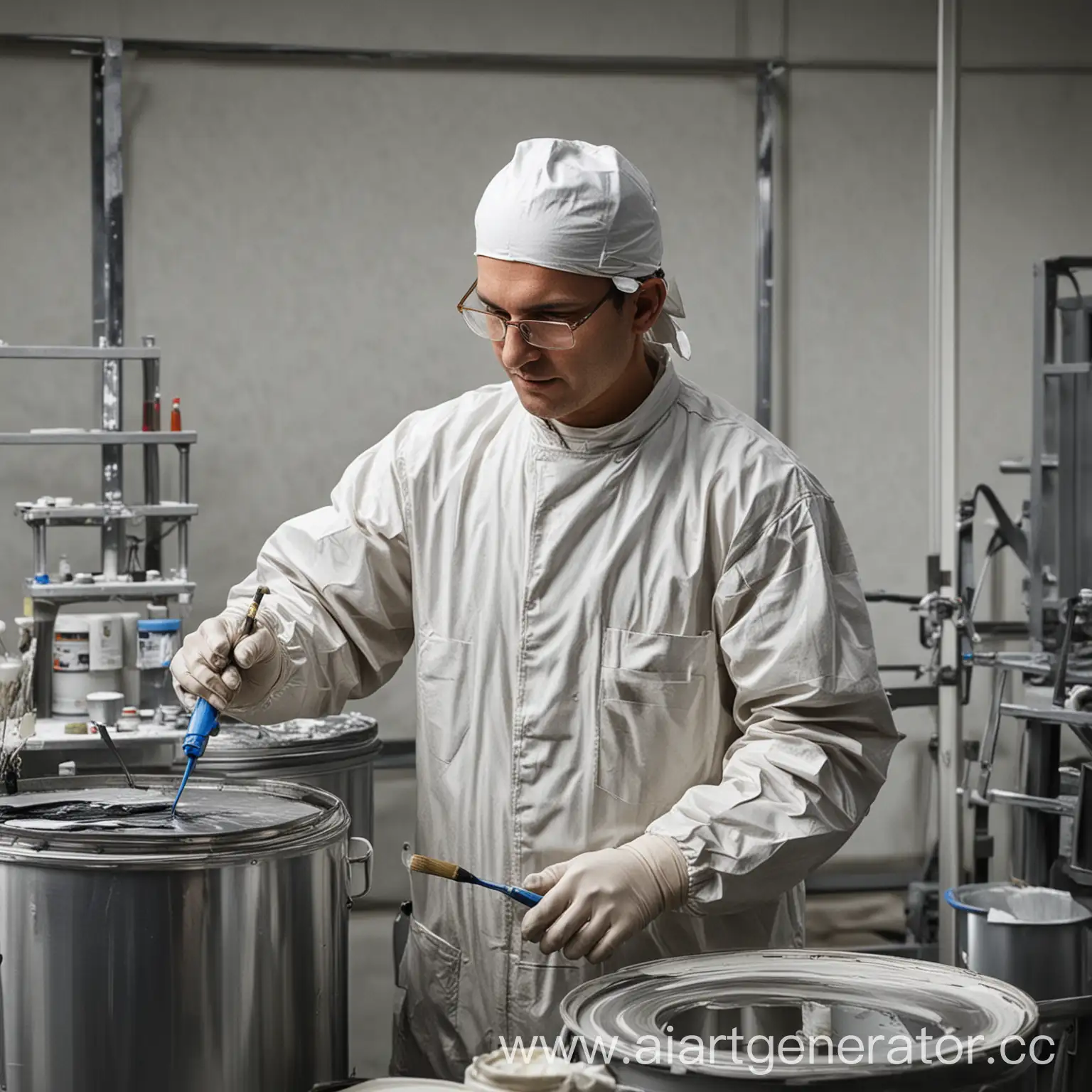 Modern paint production involves advanced technology and precise formulations to create high-quality products.