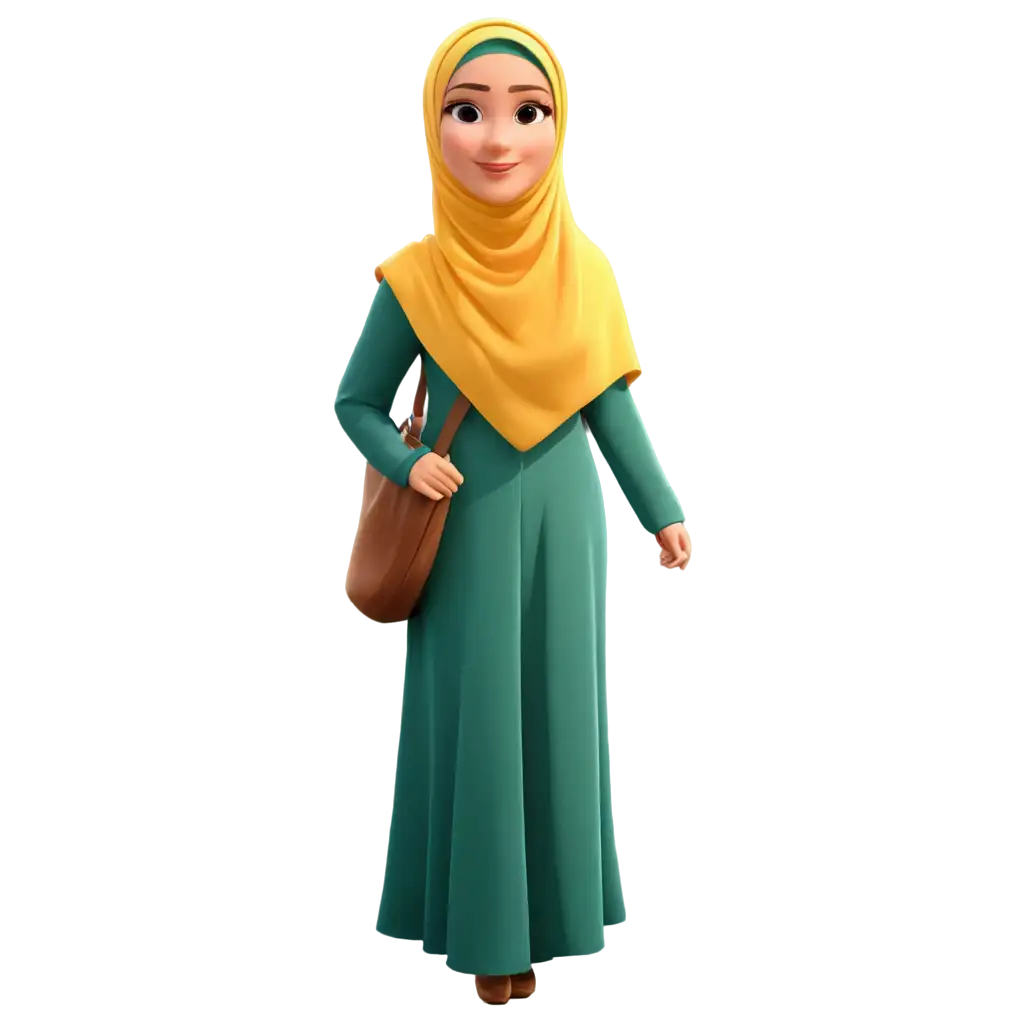 Woman-in-Hijab-Cartoon-PNG-Art-Prompt-for-Digital-Illustration