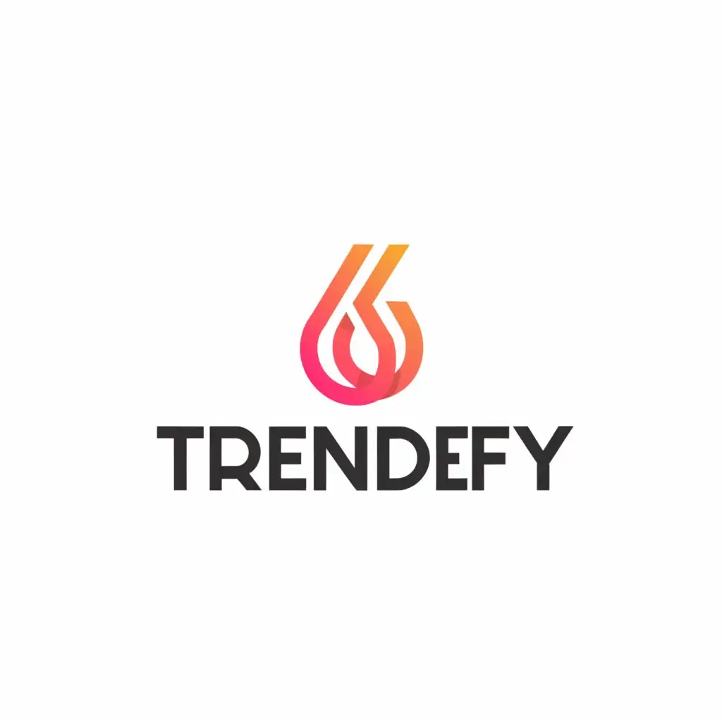 a logo design,with the text "Trendefy", main symbol:fire,Moderate,be used in Retail industry,clear background