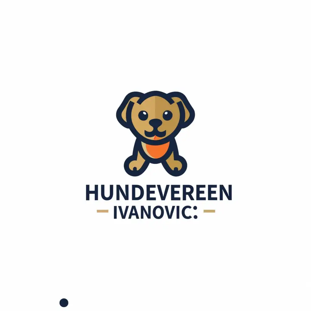 a logo design,with the text "HUNDEVERDEN IVANOVIC", main symbol:maltipoo,complex,be used in Animals Pets industry,clear background