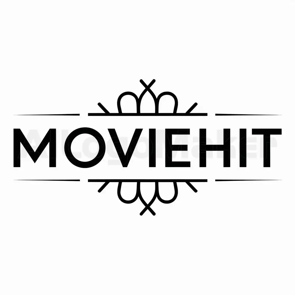 a logo design,with the text "MovieHit", main symbol:krug,Minimalistic,be used in Internet industry,clear background