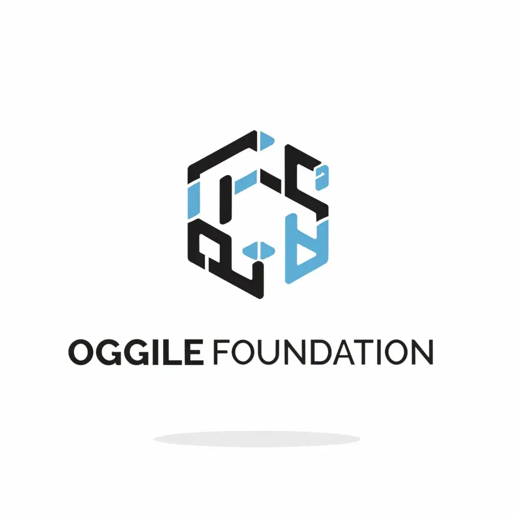 LOGO-Design-For-Oagile-Foundation-Minimalistic-Foundation-Symbol-on-Clear-Background
