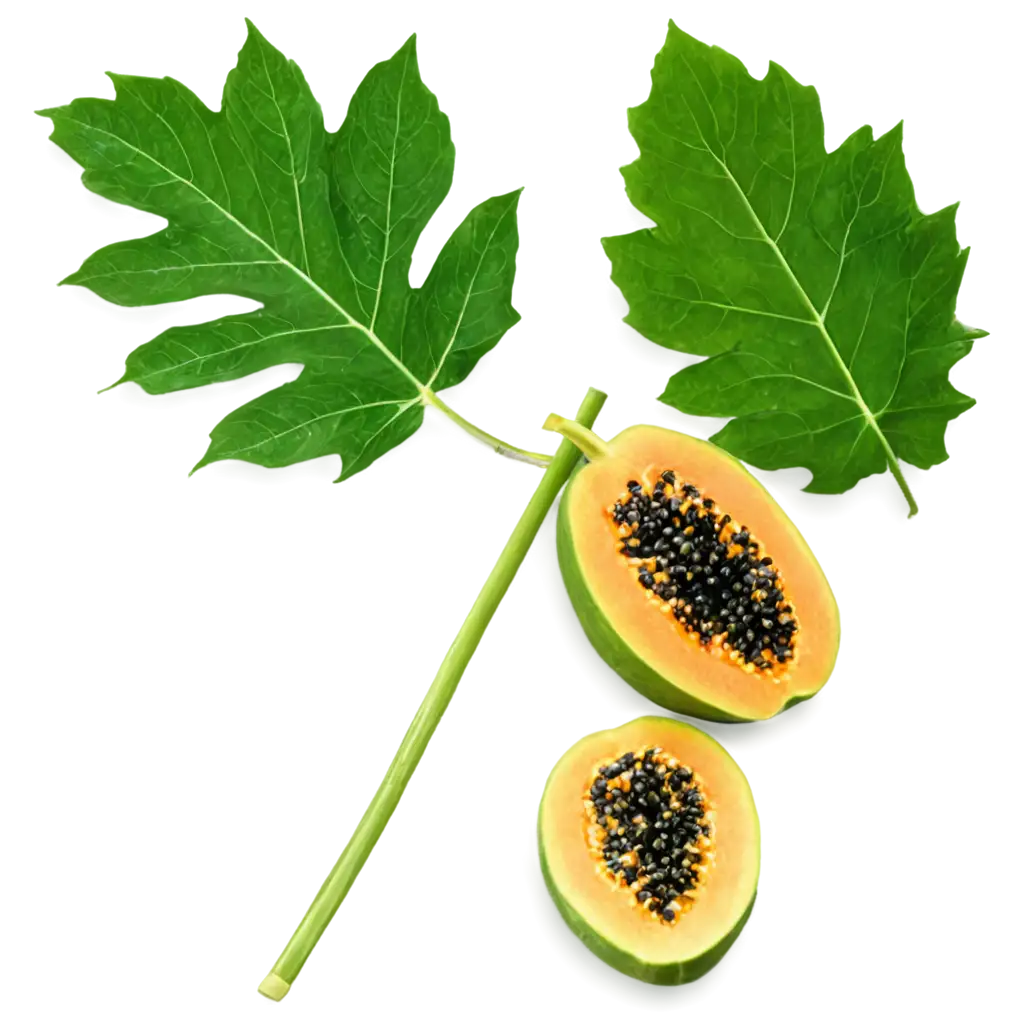 Download-HighQuality-Papaya-Leaf-PNG-Image