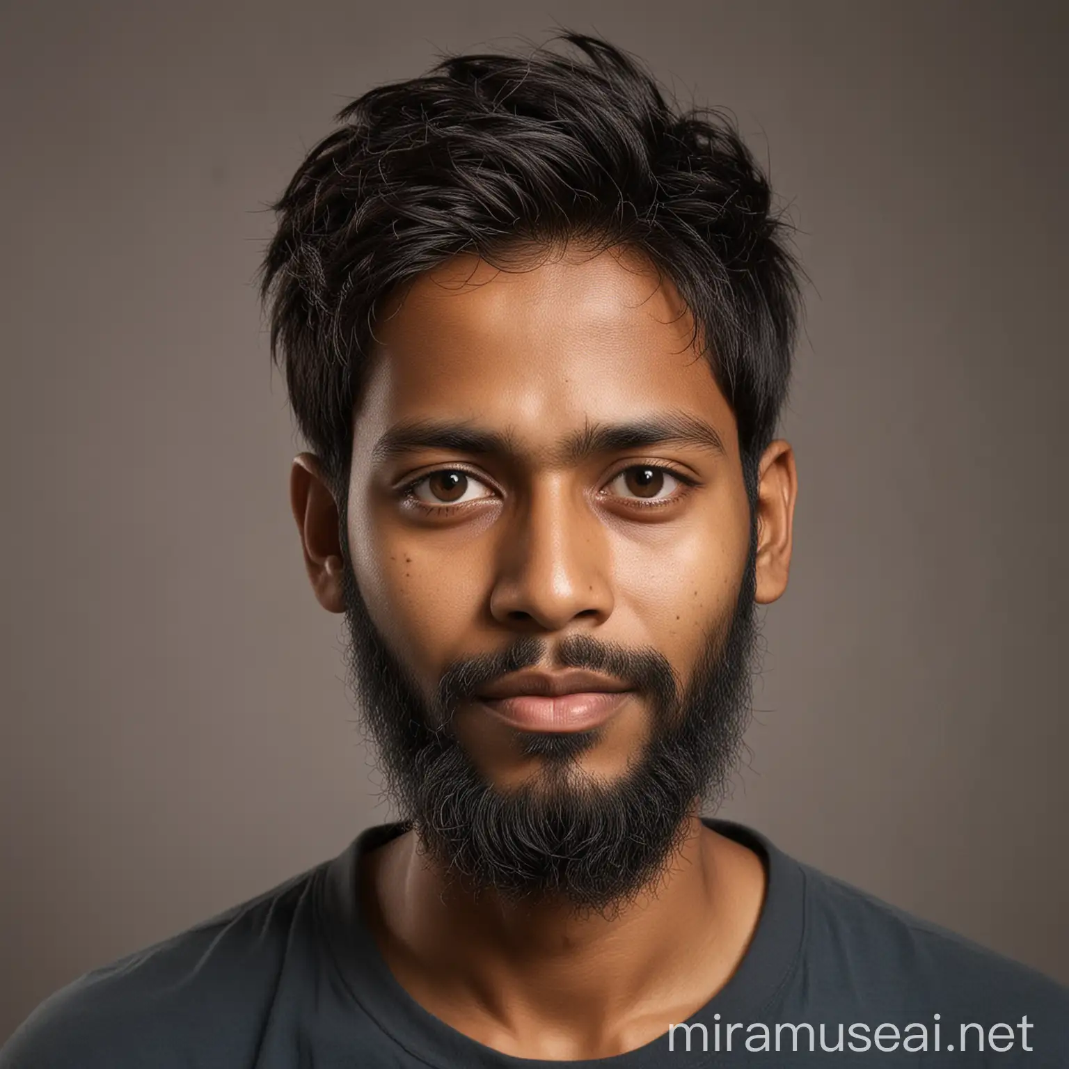 A bangladeshi boy, age 34, self employed , fair complexion, hight 5 feet 8 inc, with beard.