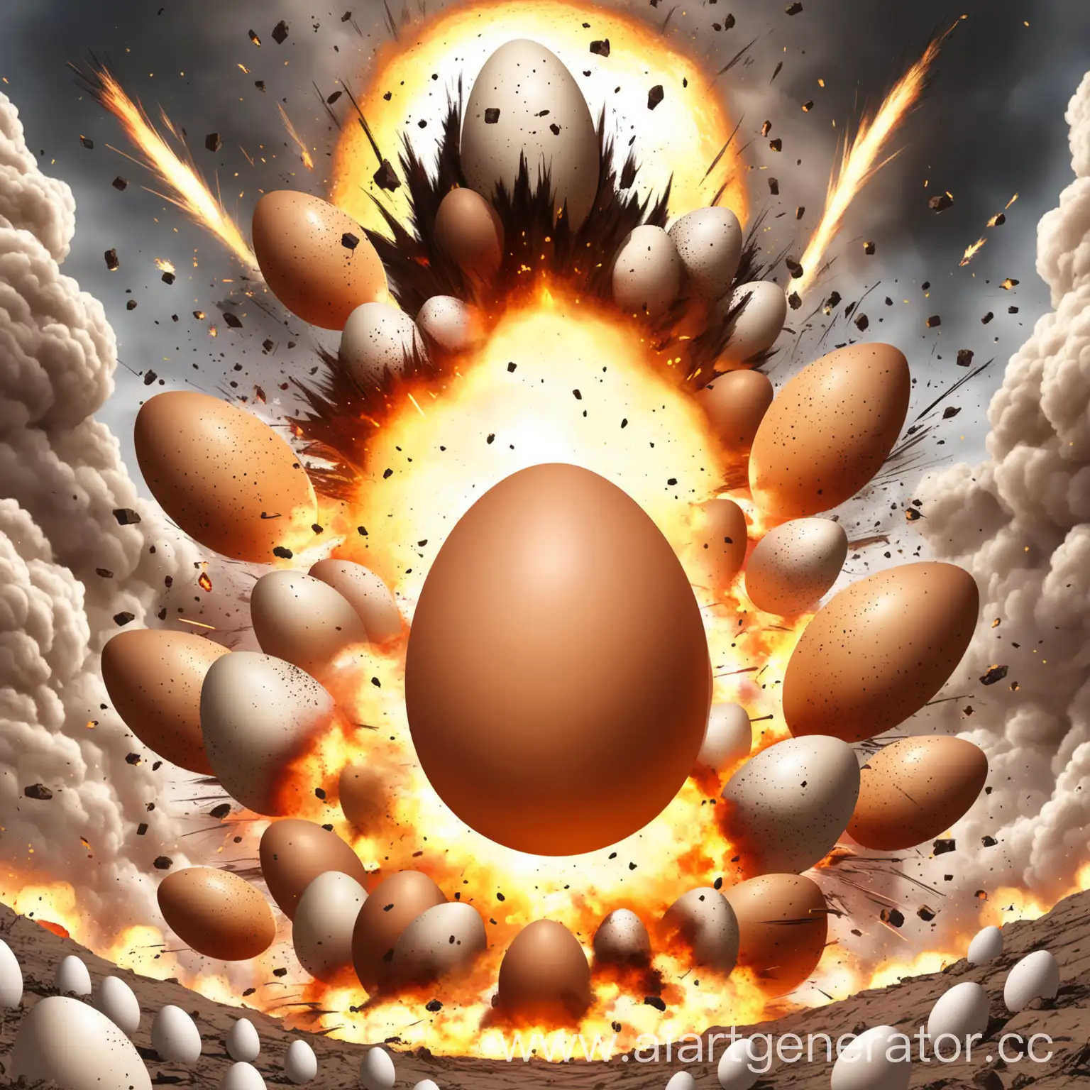 Epic-Explosions-Behind-a-Giant-Egg