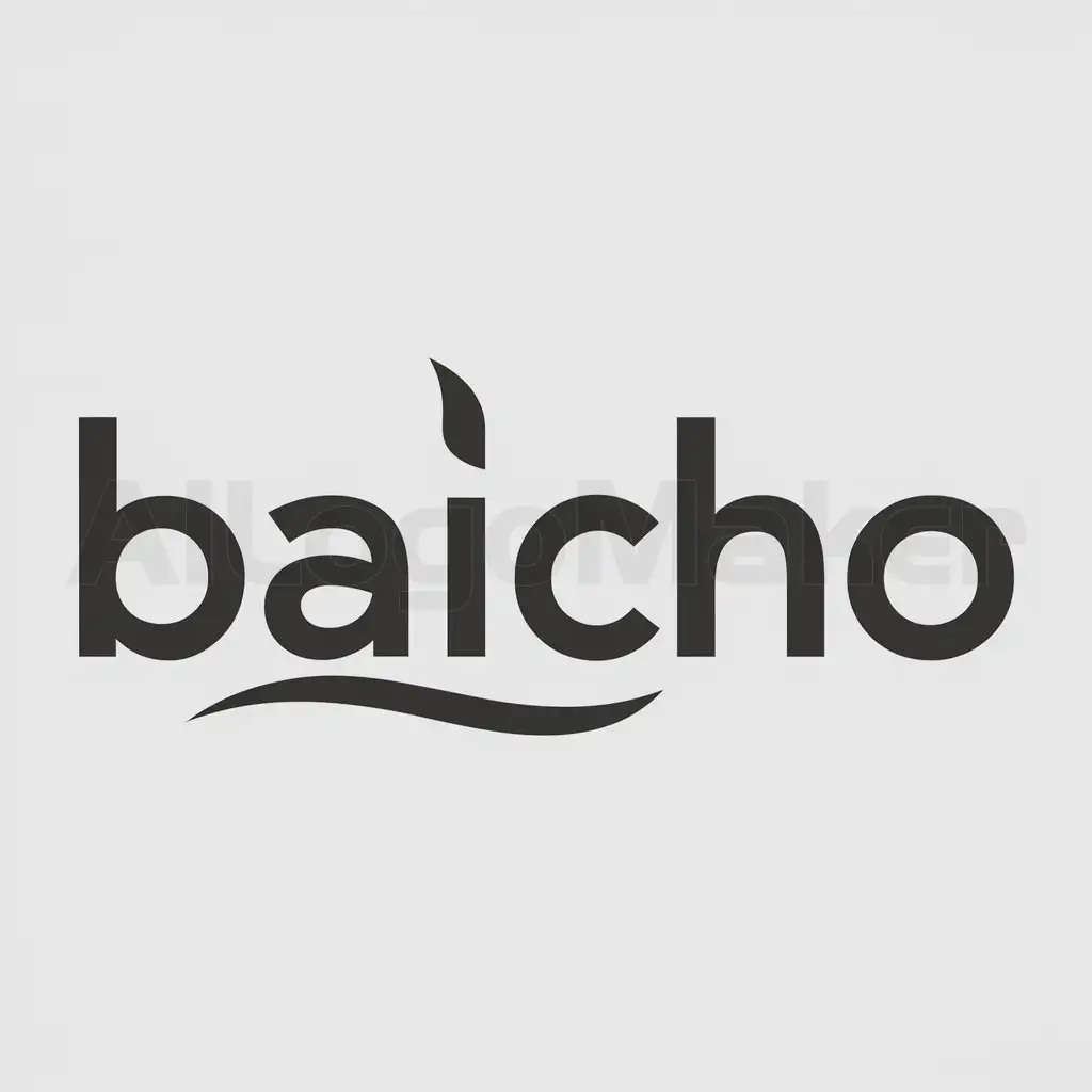 a logo design,with the text "Baicho", main symbol:B
,Moderate,be used in Retail industry,clear background