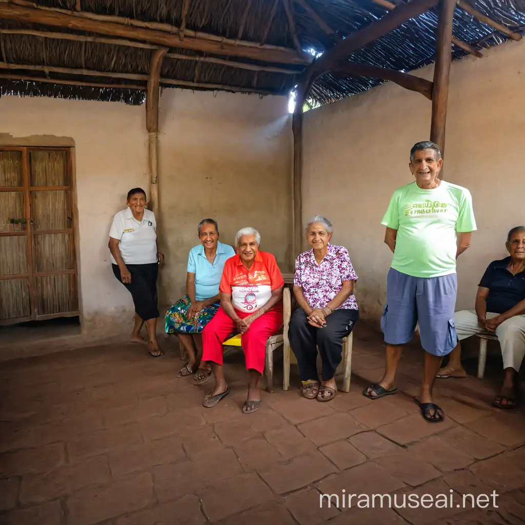 Heartwarming Social Activities with Elderly Love and Joy in El Platanillo Village