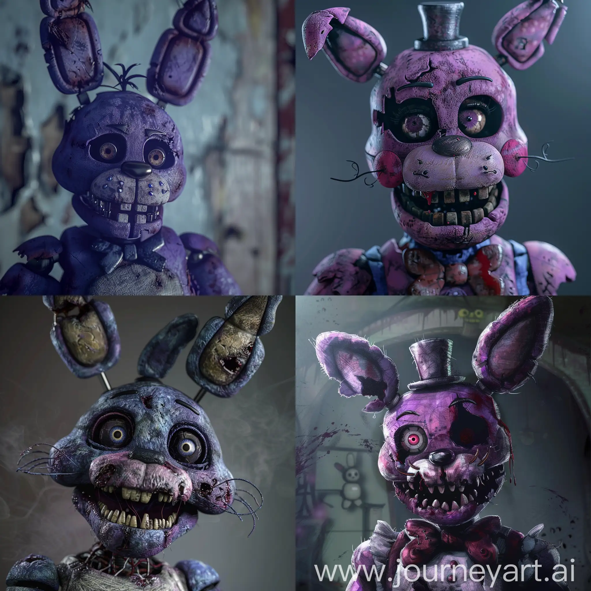 A scarier version of Bonnie from Five Nights at Freddy's 