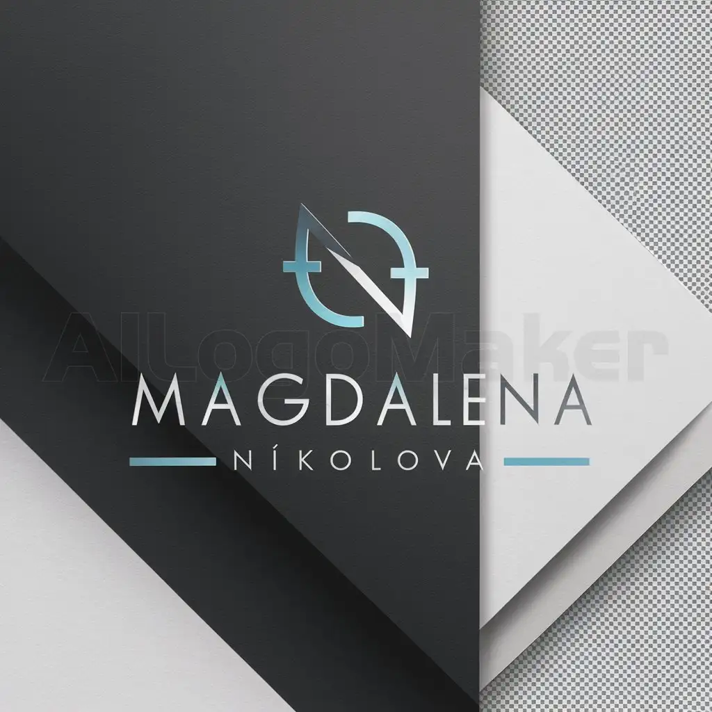 a logo design,with the text "Magdalena Nikolova", main symbol:coaching,Minimalistic,be used in Others industry,clear background
