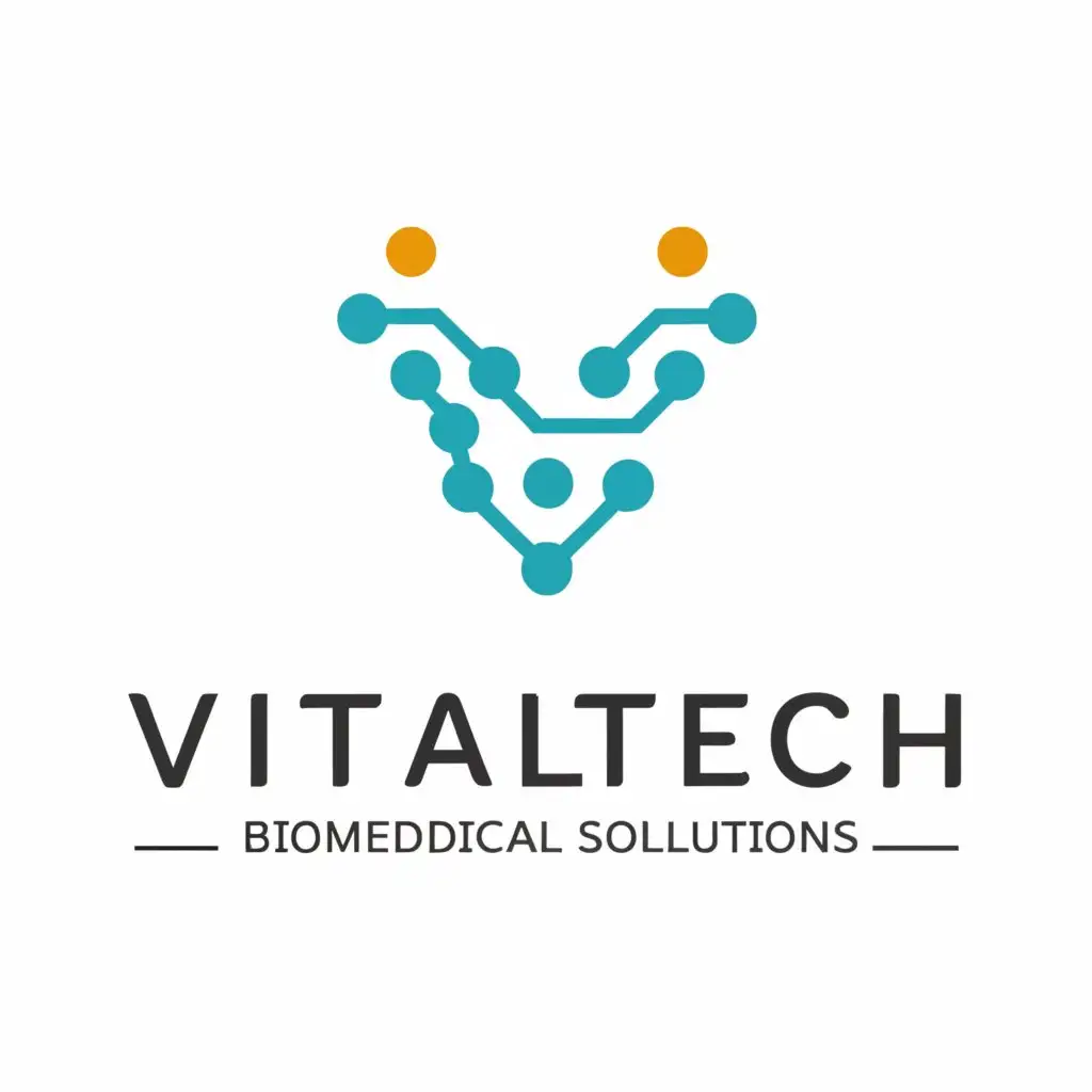 a logo design,with the text "VitalTech Biomedical Solutions ", main symbol:Logo name,Minimalistic,be used in Healthcare and technology industry,clear background