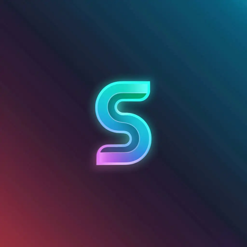 a logo design,with the text "S", main symbol:neon,Minimalistic,be used in Internet industry,clear background