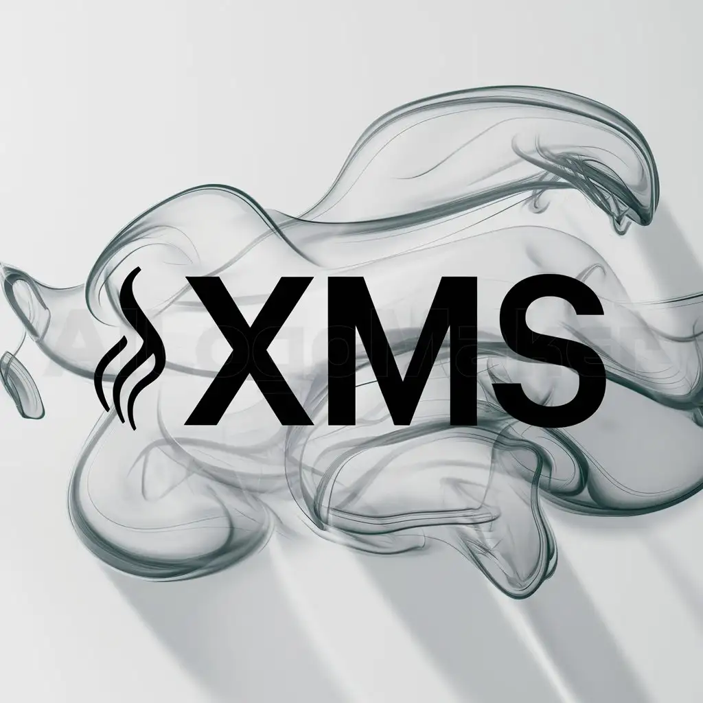 LOGO-Design-For-XMS-Sleek-Smoke-Silhouette-on-Clear-Background