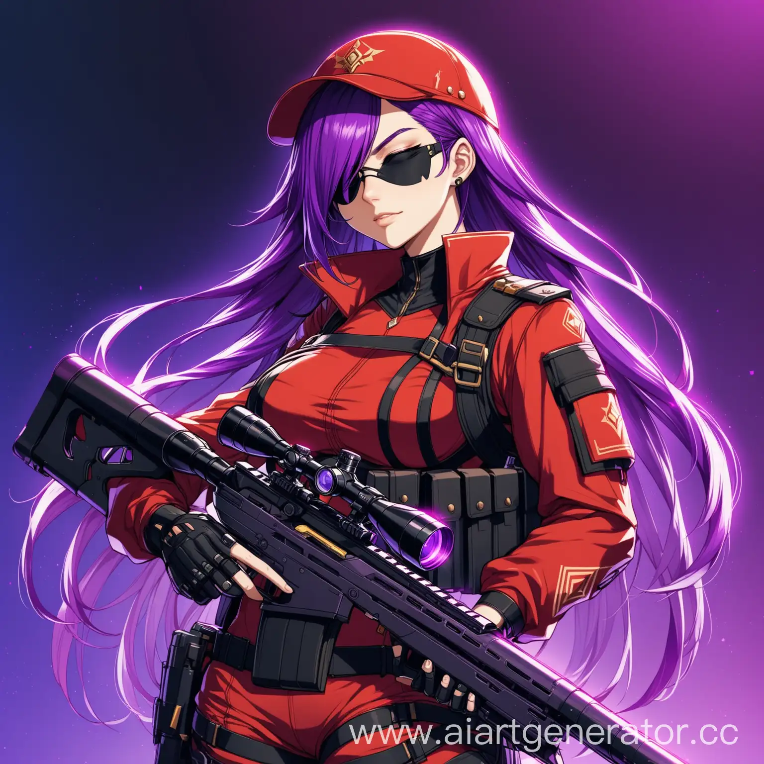 Cyberpunk-Sniper-Shevrez-with-Purple-Hair-and-Rifle
