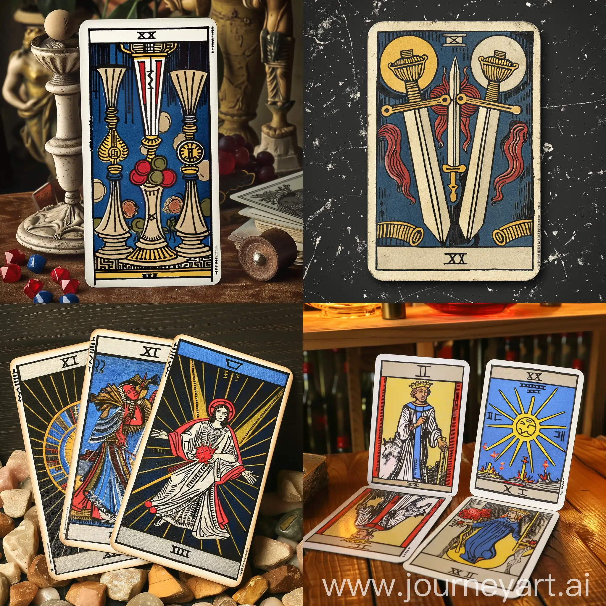 Colorful-Tarot-Card-Illustration-in-Vintage-Style