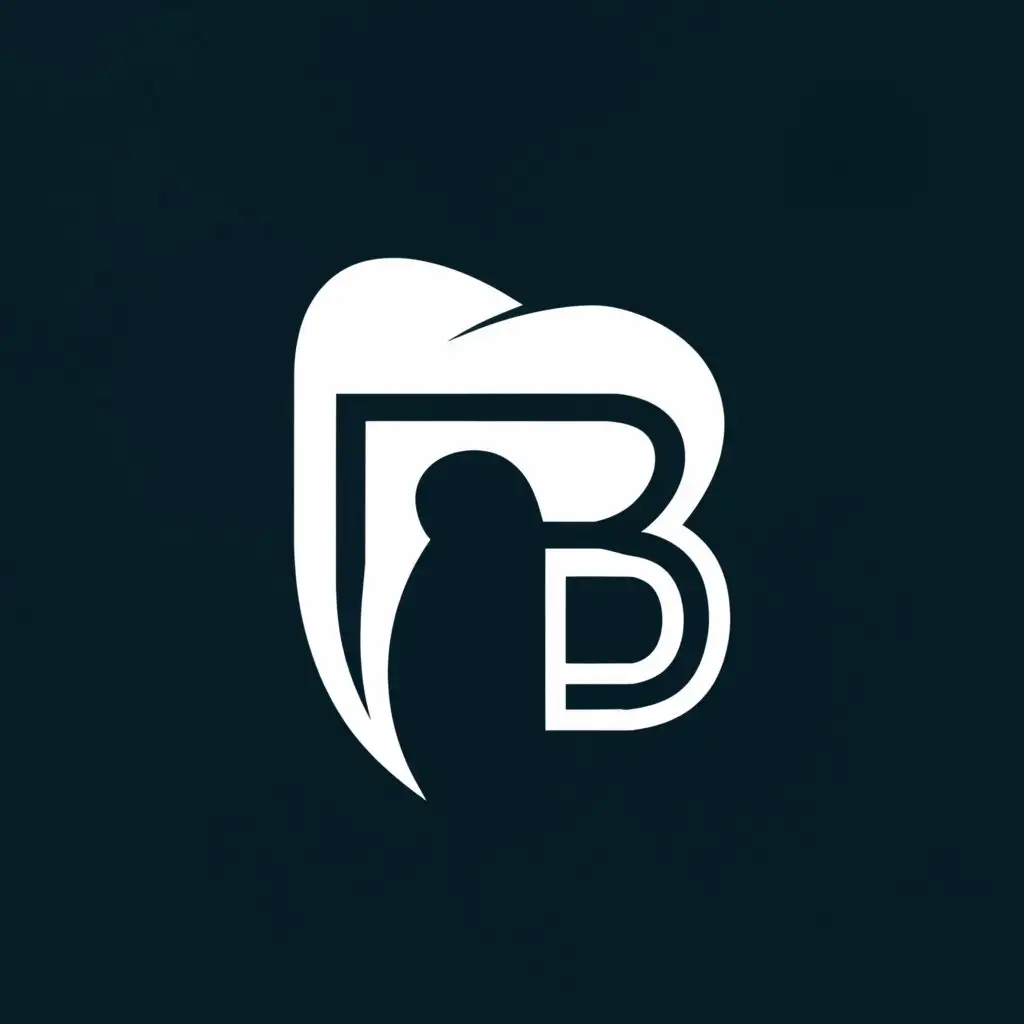 a logo design,with the text "Dr.B", main symbol:teeth,Moderate,be used in Medical Dental industry,clear background
