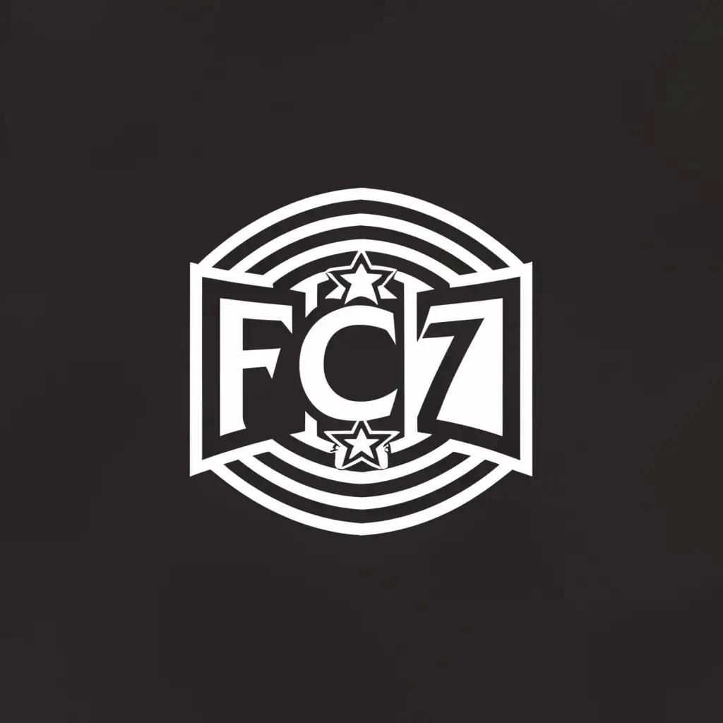 a logo design,with the text "FC 7", main symbol:Football club,complex,be used in Sports Fitness industry,clear background