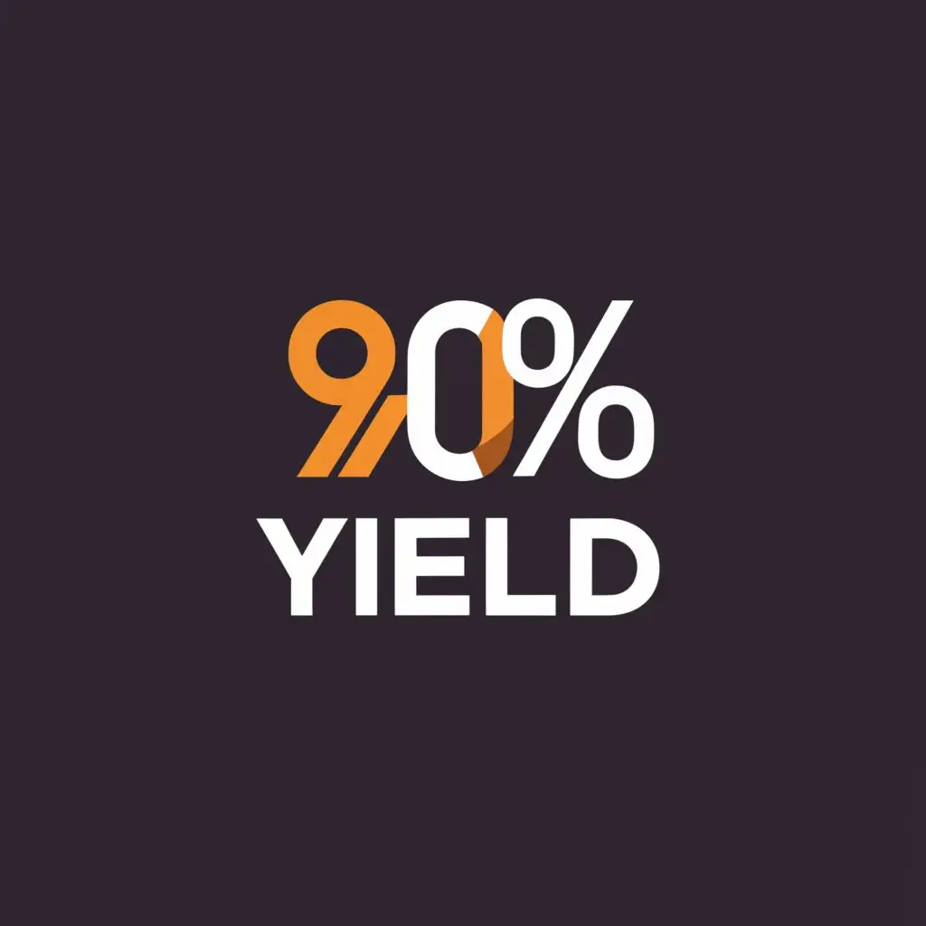 a logo design,with the text "90% Yield", main symbol:DMTM,Minimalistic,be used in Technology industry,clear background