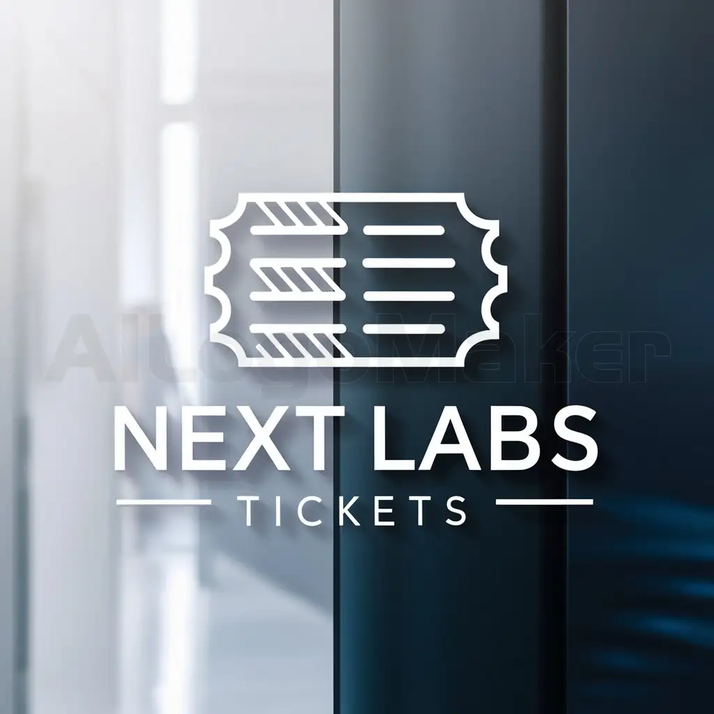a logo design,with the text "Next Labs Tickets", main symbol:make me a logo for my discord bot its called Next Labs Tickets and it manages ticket globally,complex,clear background