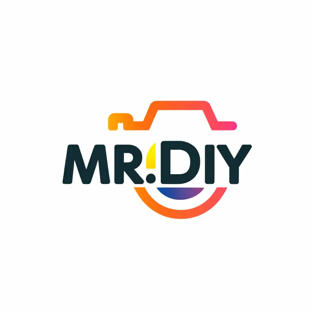 a logo design,with the text "Mr.DIY", main symbol:Camera,Minimalistic,be used in Others industry,clear background