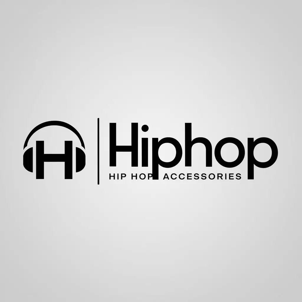 a logo design,with the text "Hi Hiphop", main symbol:Hi Hiphop,Minimalistic,be used in hip hop accessories industry,clear background