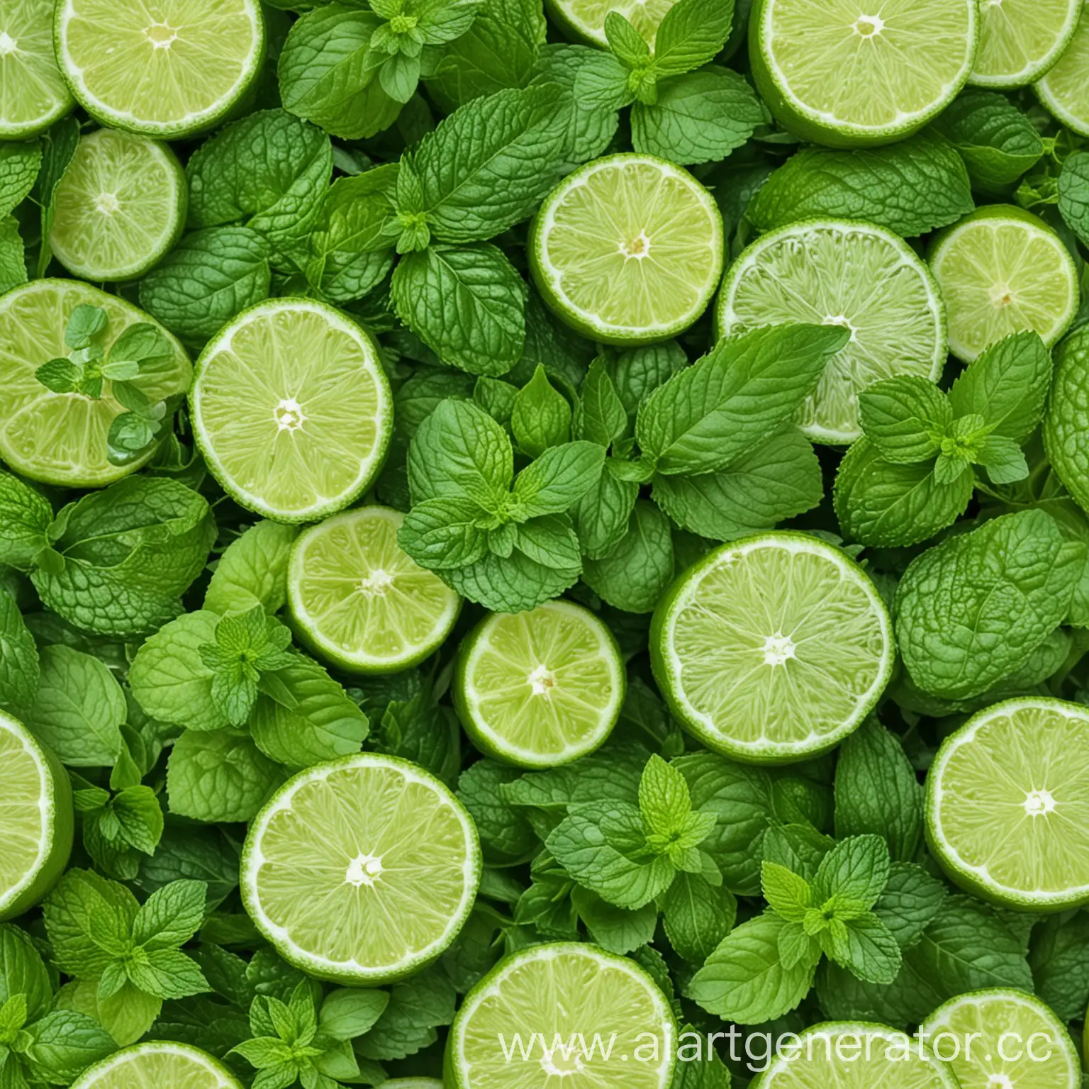 Refreshing-Lime-and-Mint-Cocktail-with-Citrus-Garnish
