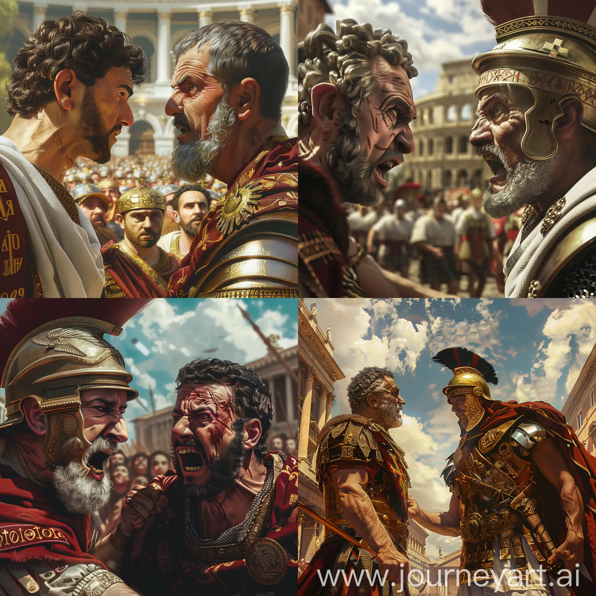Emperor-Diocletian-Confronts-Saint-George-in-Ancient-Rome