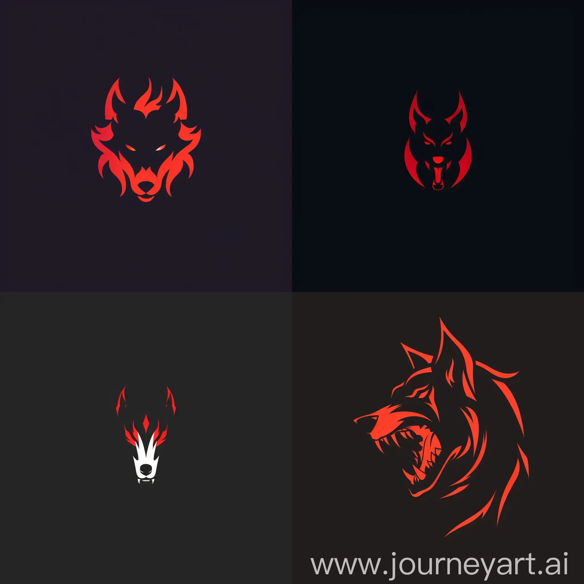 hell hound, IT, Web, minimalistic logo