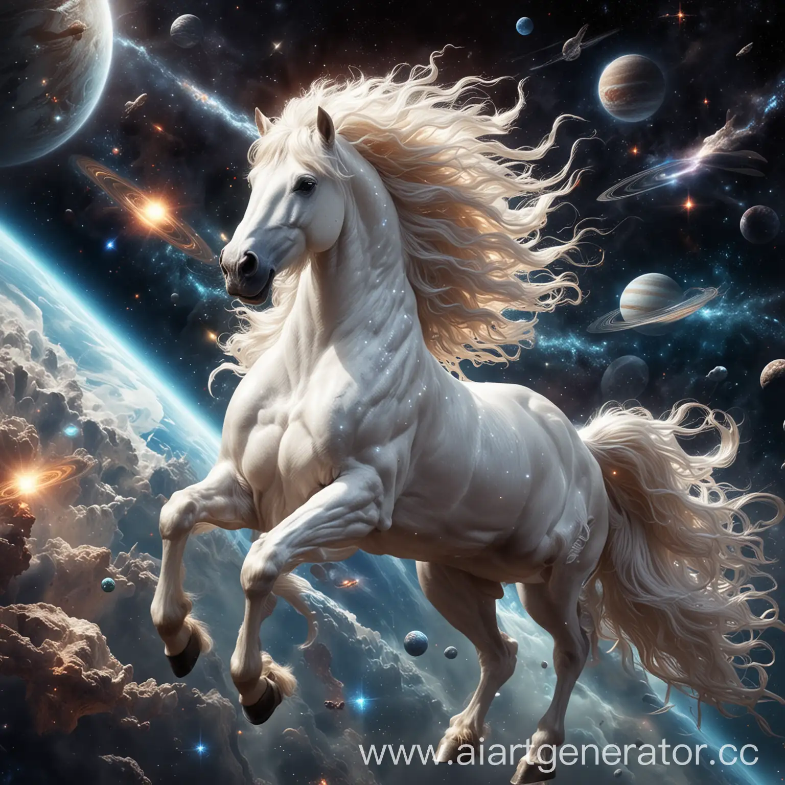 Majestic-White-Pegasus-with-Sparkling-Mane-in-Cosmic-Space