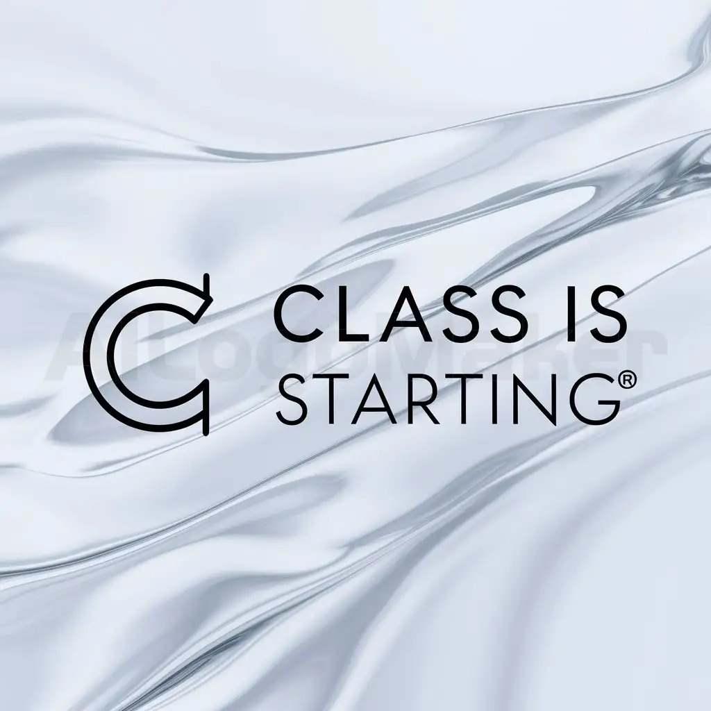 LOGO-Design-For-Class-is-Starting-Minimalistic-Course-Symbol-on-Clear-Background
