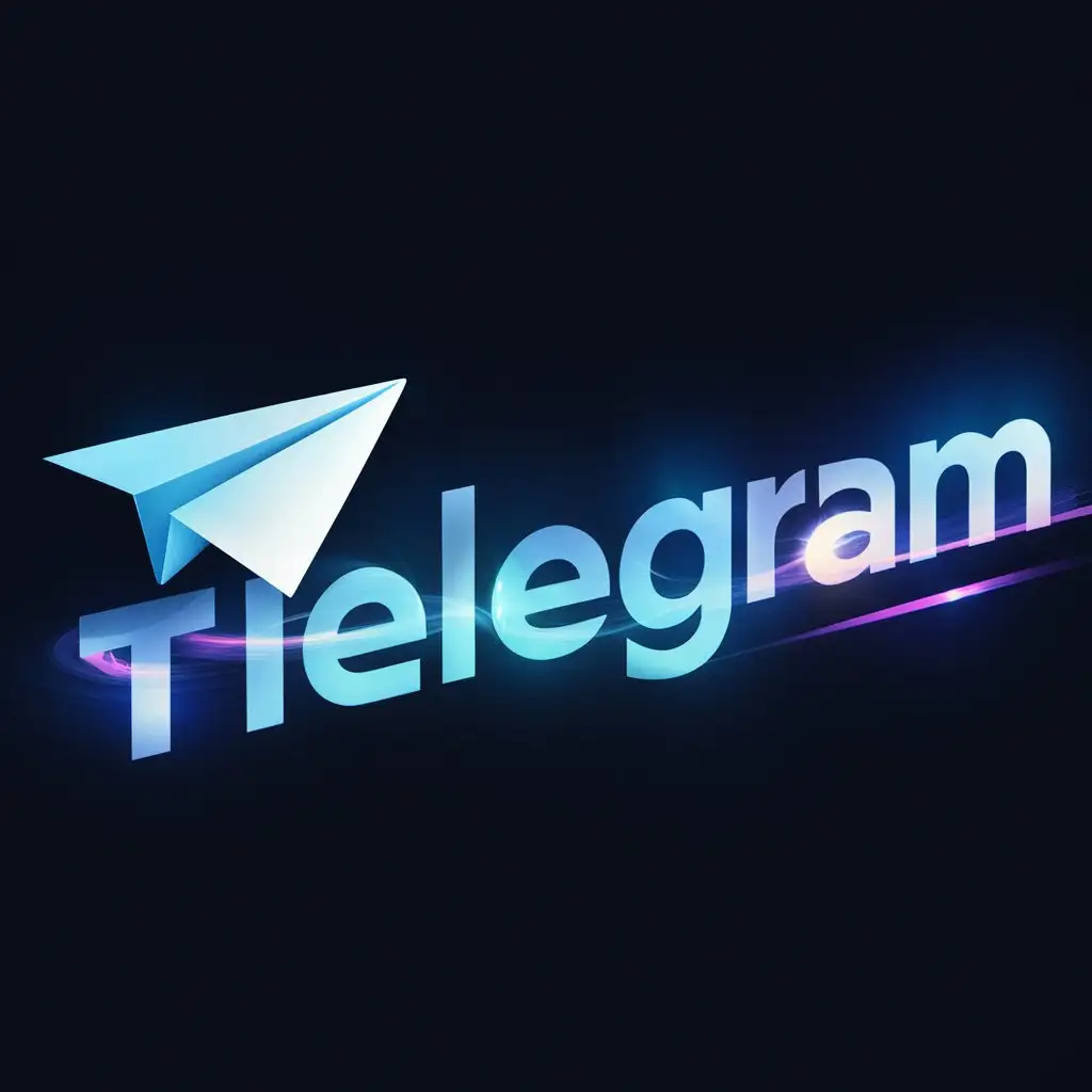 Colorful and Abstract Telegram Logo Design