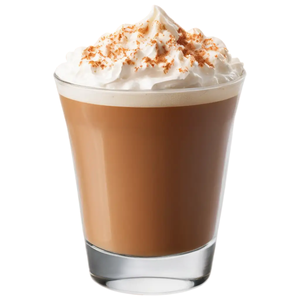 HighQuality-Glass-of-Coffee-with-Whipped-Cream-PNG-Image-for-Web