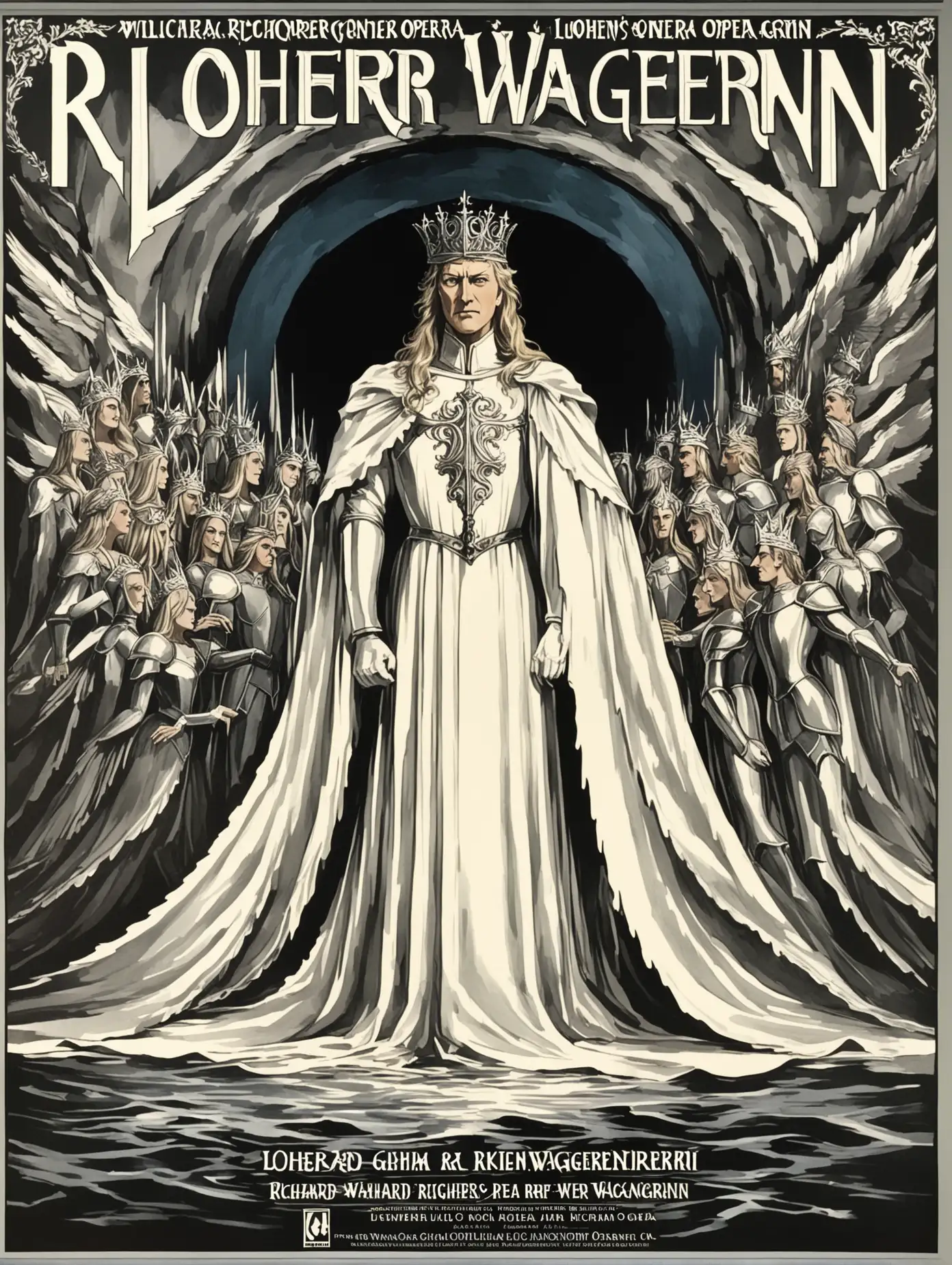 Poster Art for Richard Wagners Opera Lohengrin