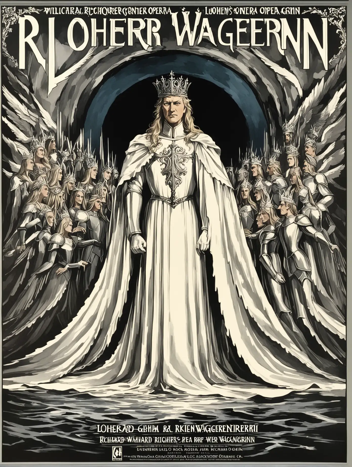 poster art for Richard Wagners Opera Lohengrin
