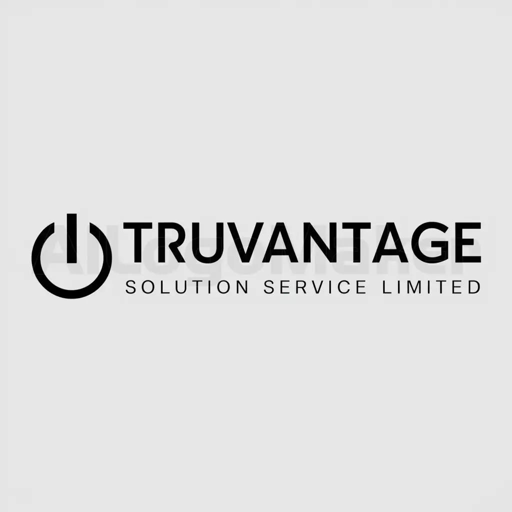 a logo design,with the text "TRUVANTAGE SOLUTION SERVICE LIMITED", main symbol:POWER,Moderate,be used in Others industry,clear background