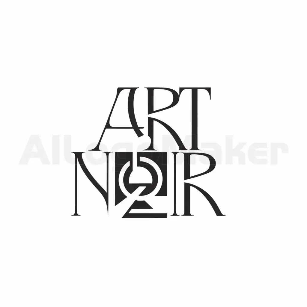 a logo design,with the text "art noir", main symbol:clothing,complex,be used in Others industry,clear background