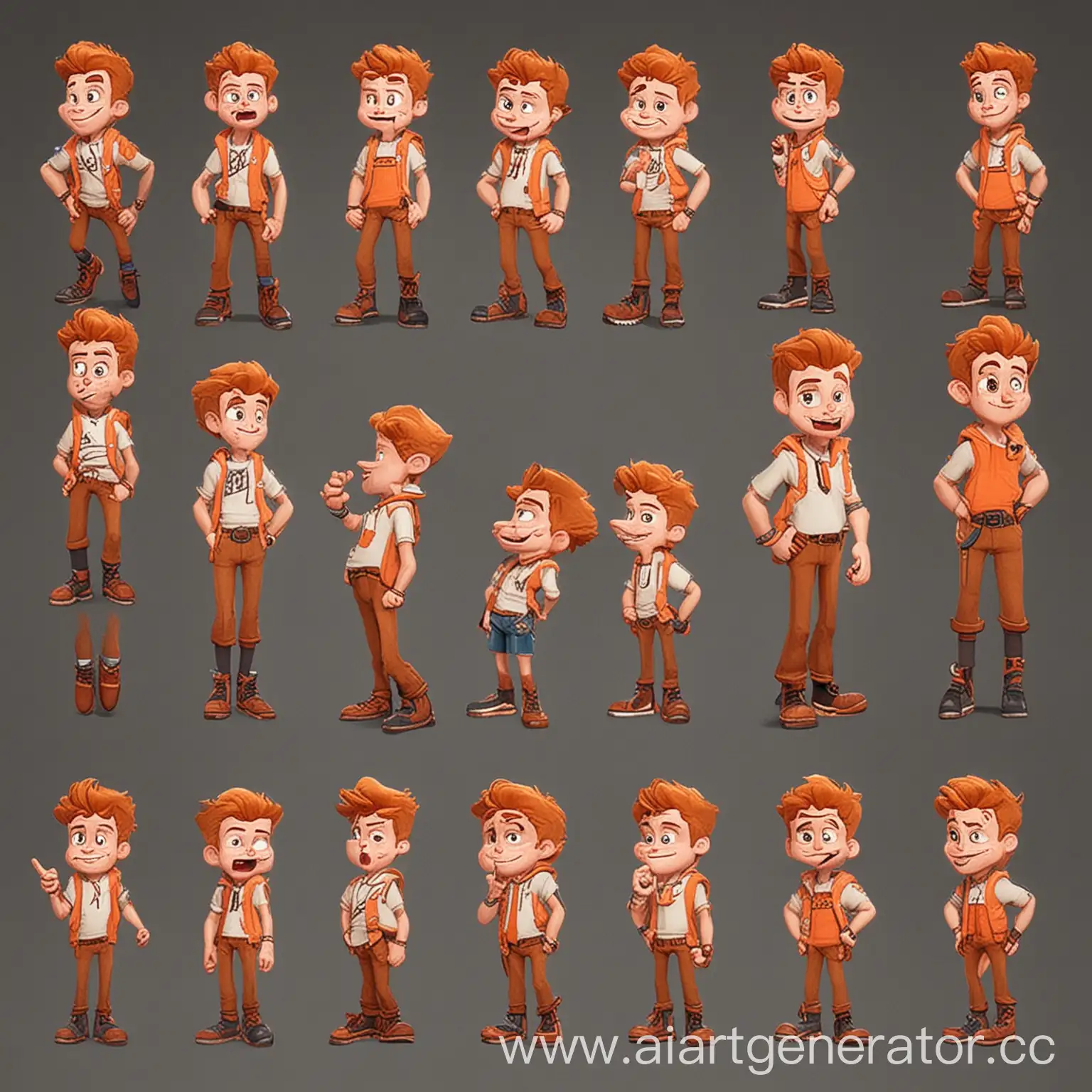 Nick character like in animation