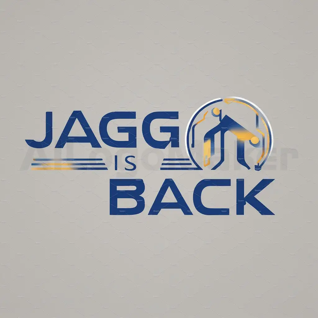 a logo design,with the text 'Jagga Is BACK', main symbol:a technology