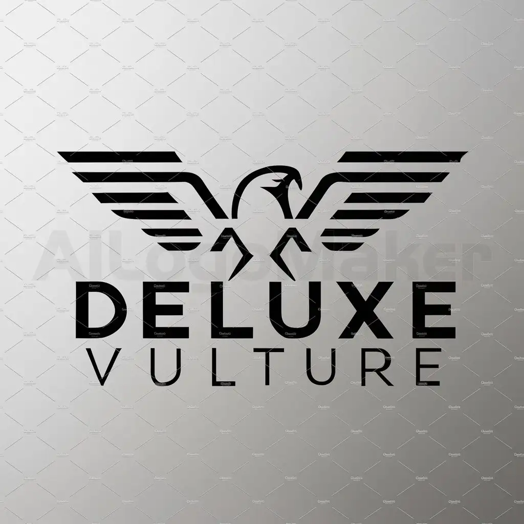a logo design,with the text 'Deluxe Vulture', main symbol:Hawk,Moderate,be used in Entertainment industry,clear background