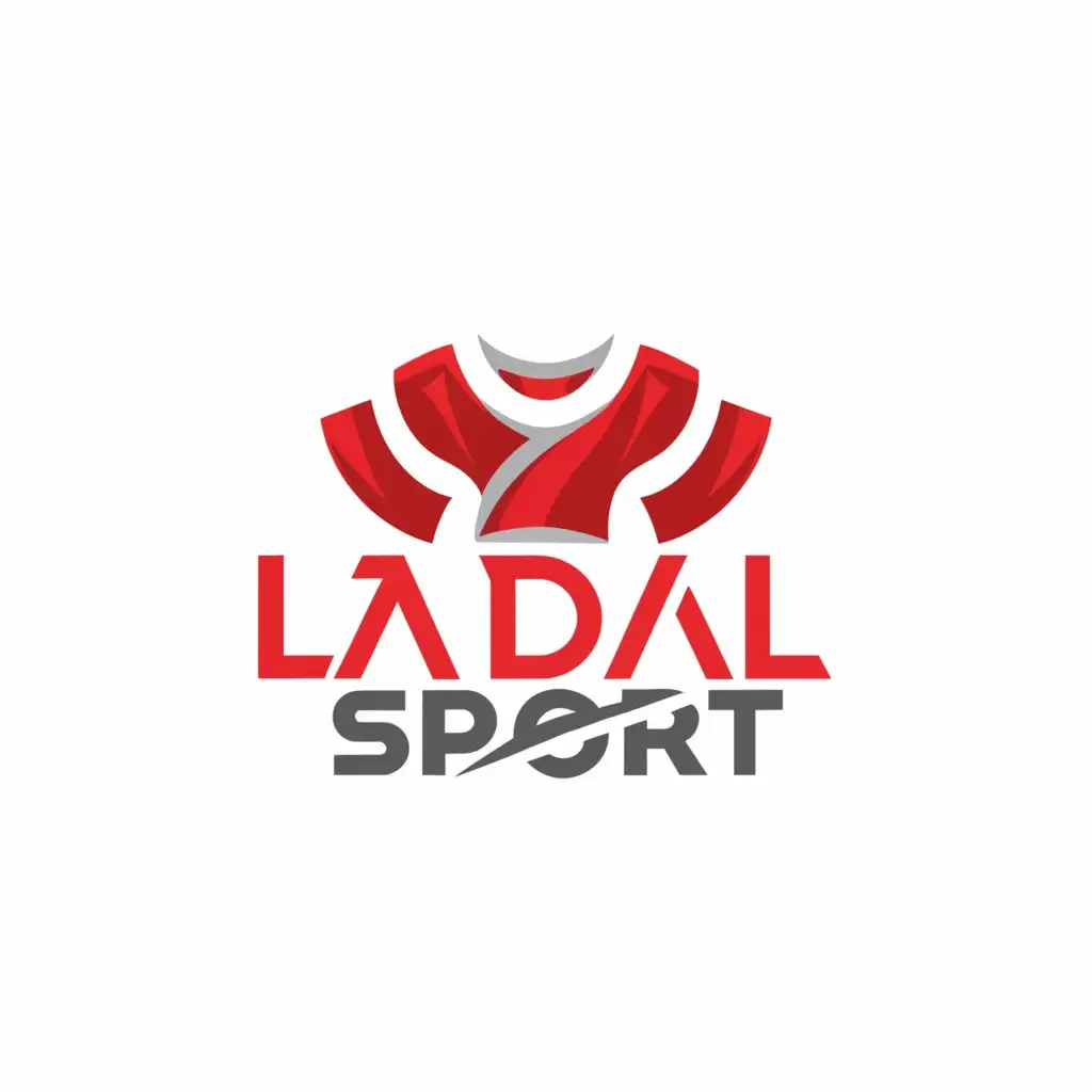 a logo design,with the text "Ladial Sport", main symbol:Clothing,Moderado,be used in Otros industry,clear background